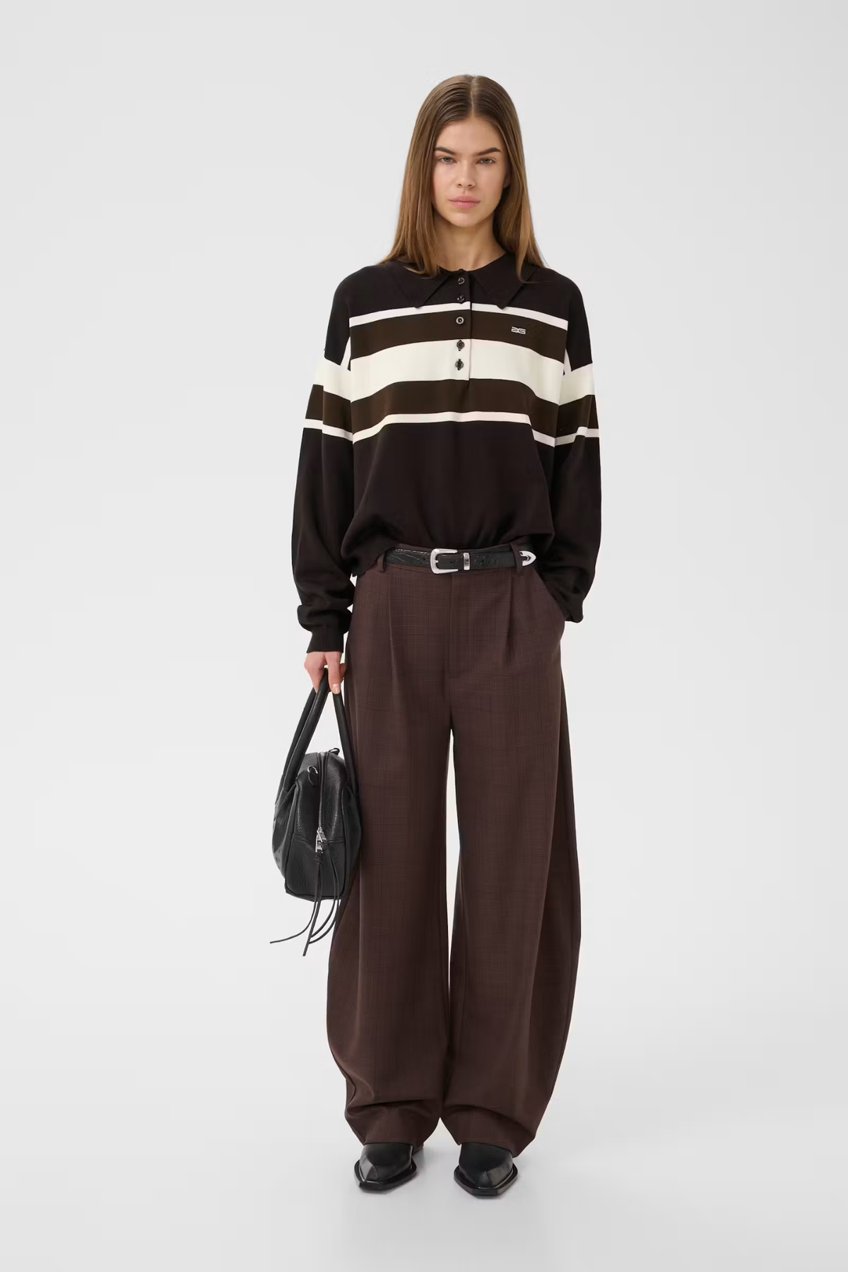 LAVANA HW PANTS - BROWN CHECK