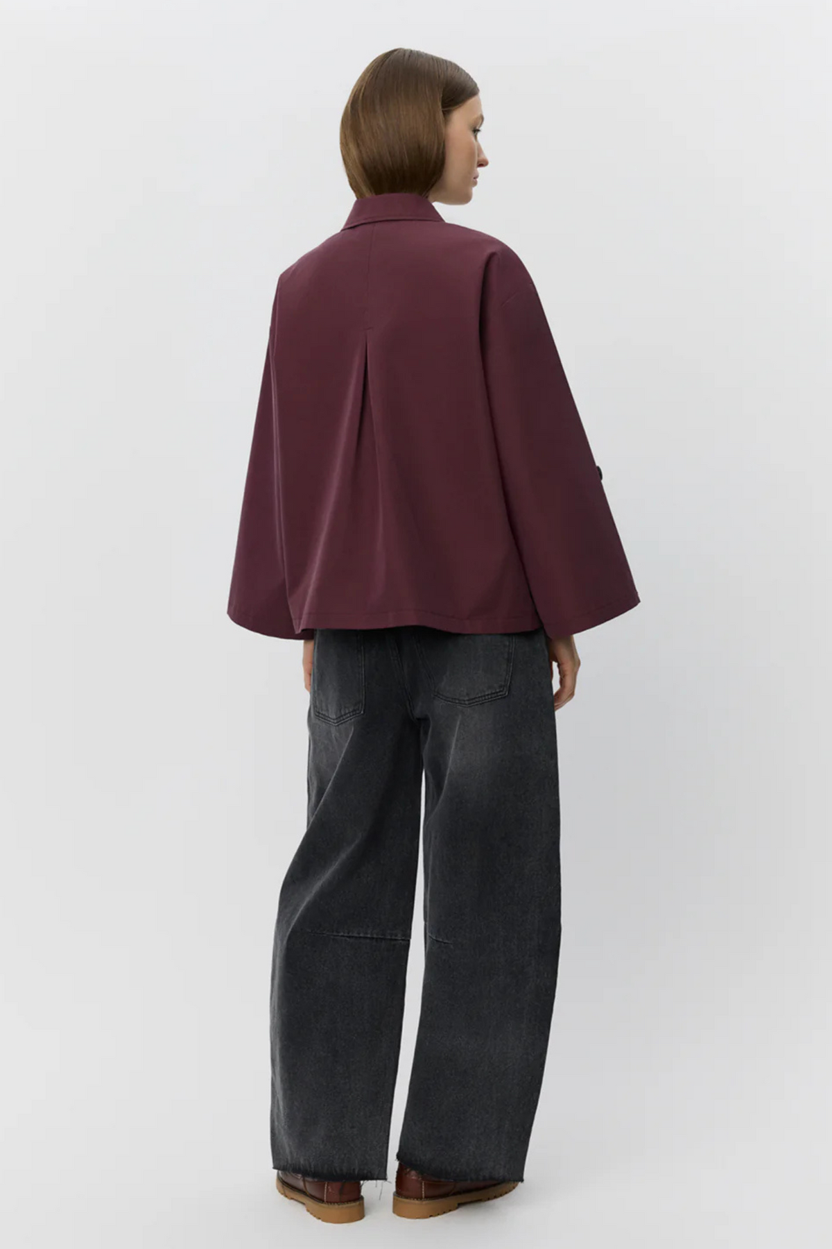 AGATHA JACKET - BURGUNDY