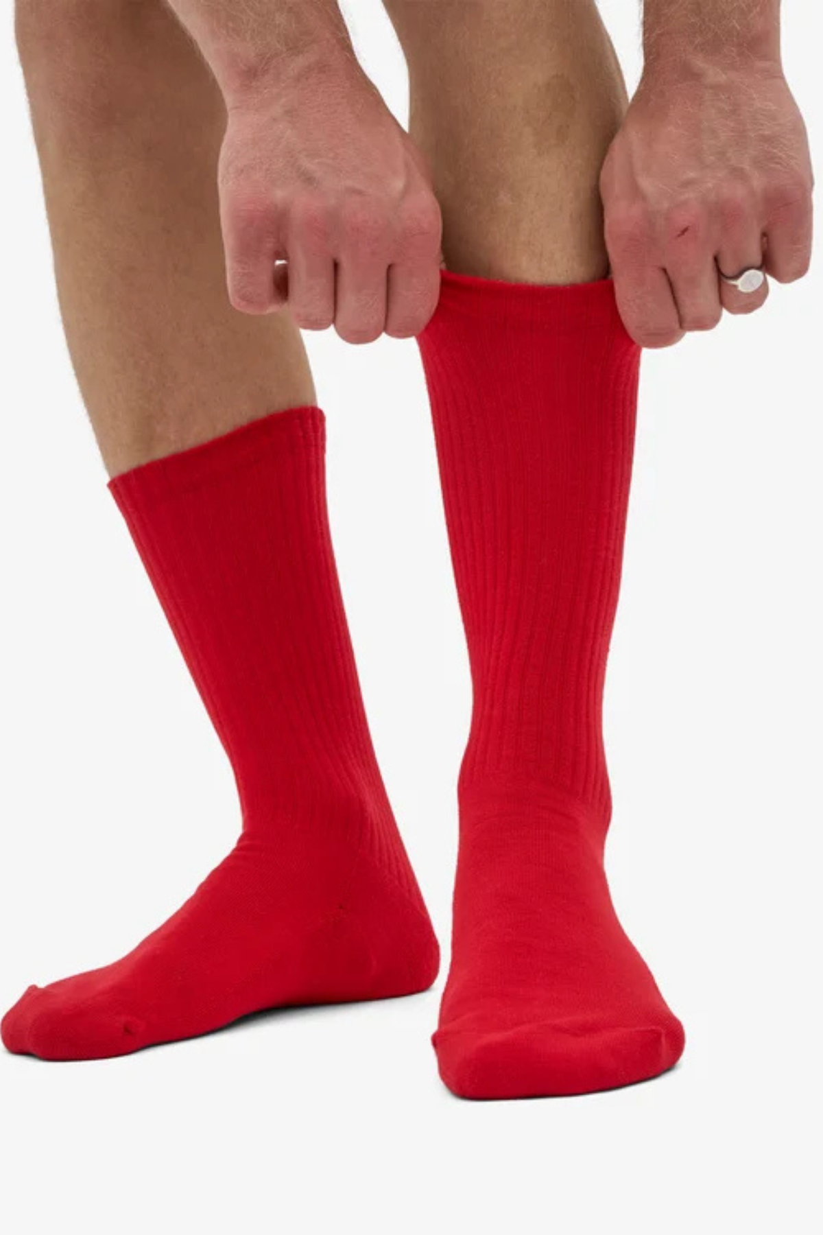 ORGANIC ACTIVE SOCK - SCARLET RED