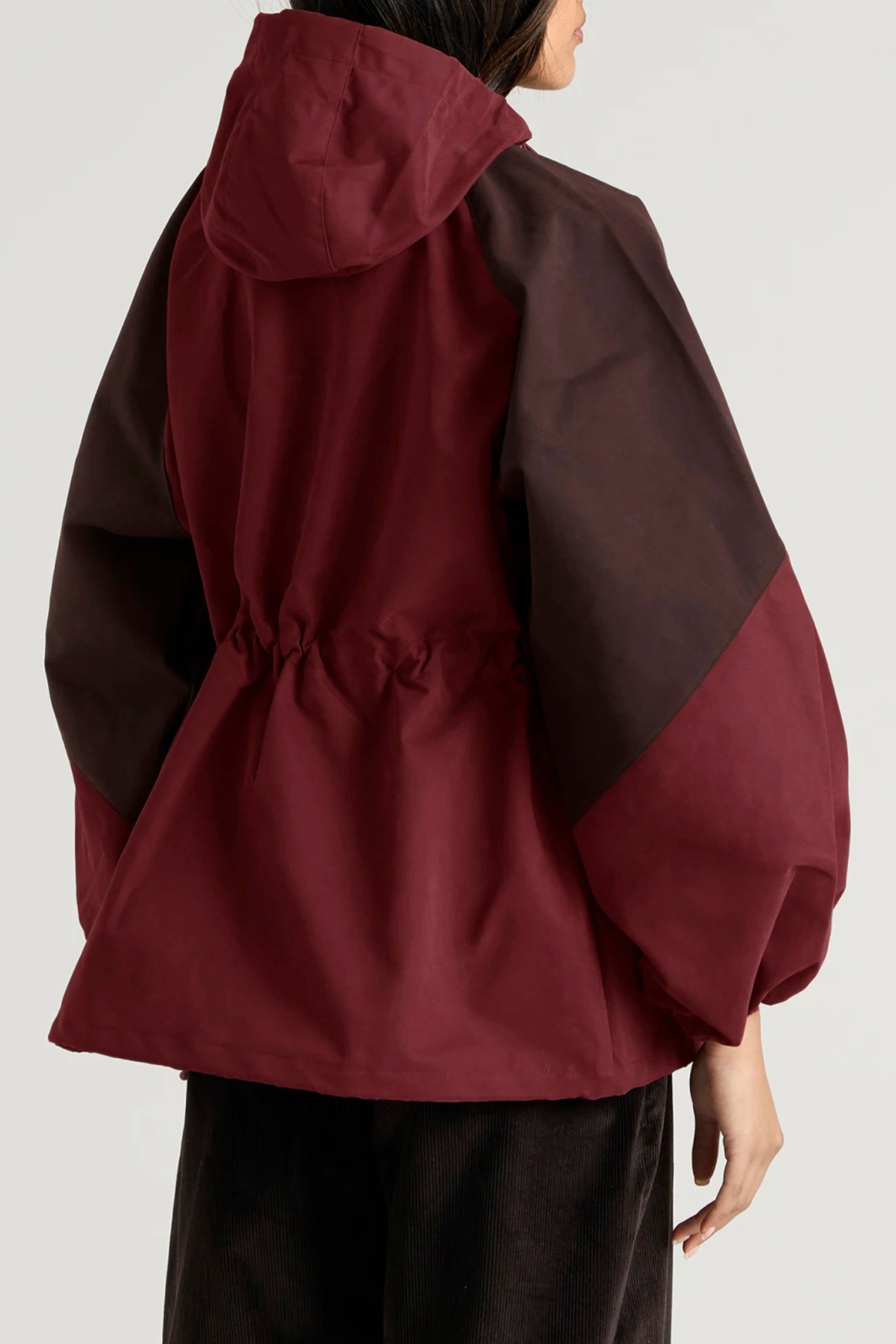LIU SHOWER PROOF RAINCOAT - BURGUNDY
