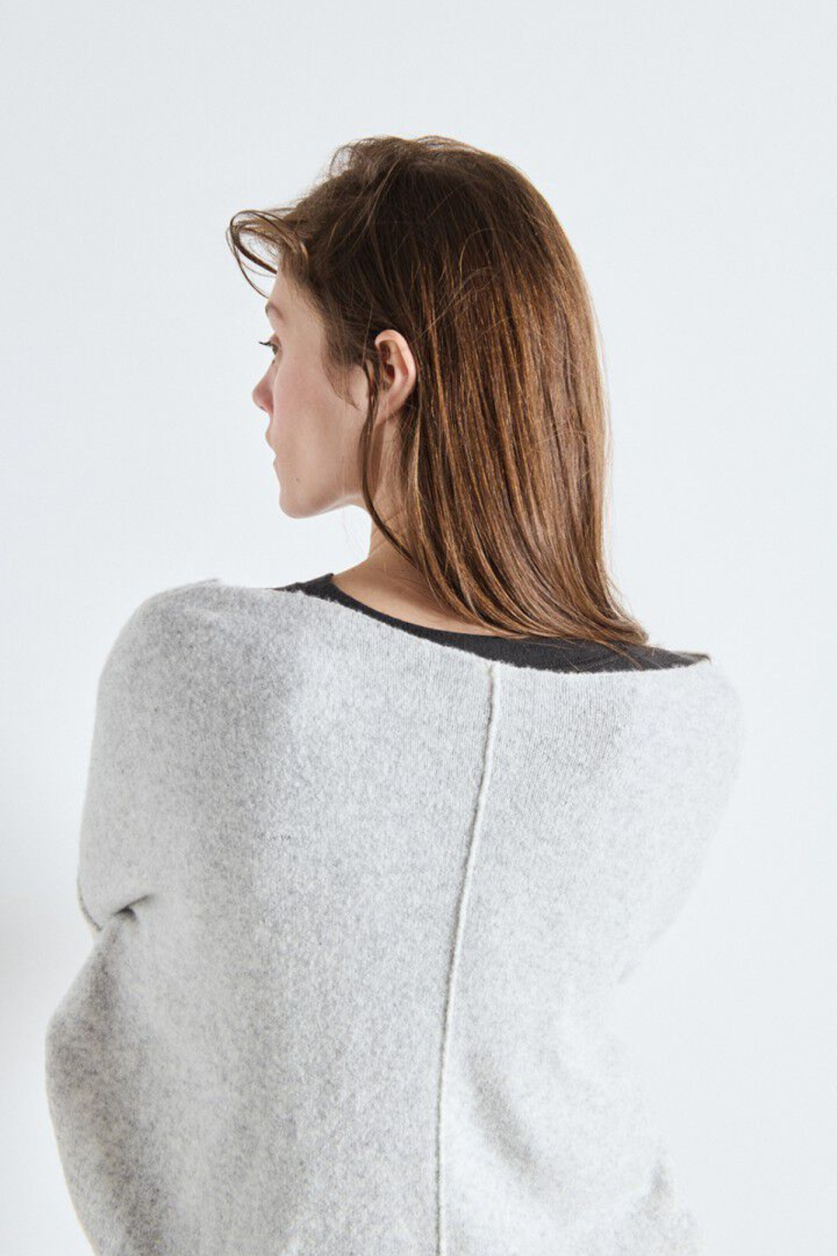PULL DAMSVILLE - GRIS CHINÉ