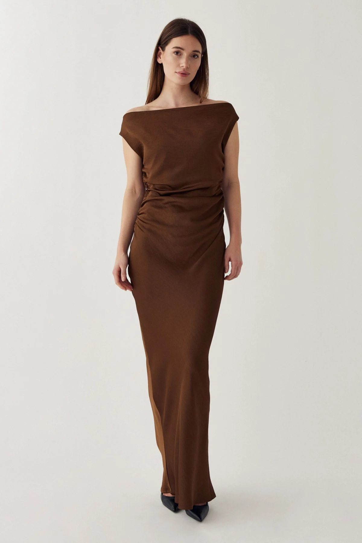 MIGNONETTE JURK - TOFFEE