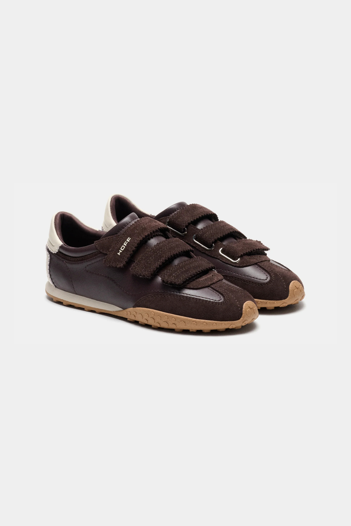 BRIDGE VELCROS WOMEN SNEAKERS -  CHOCOLATE