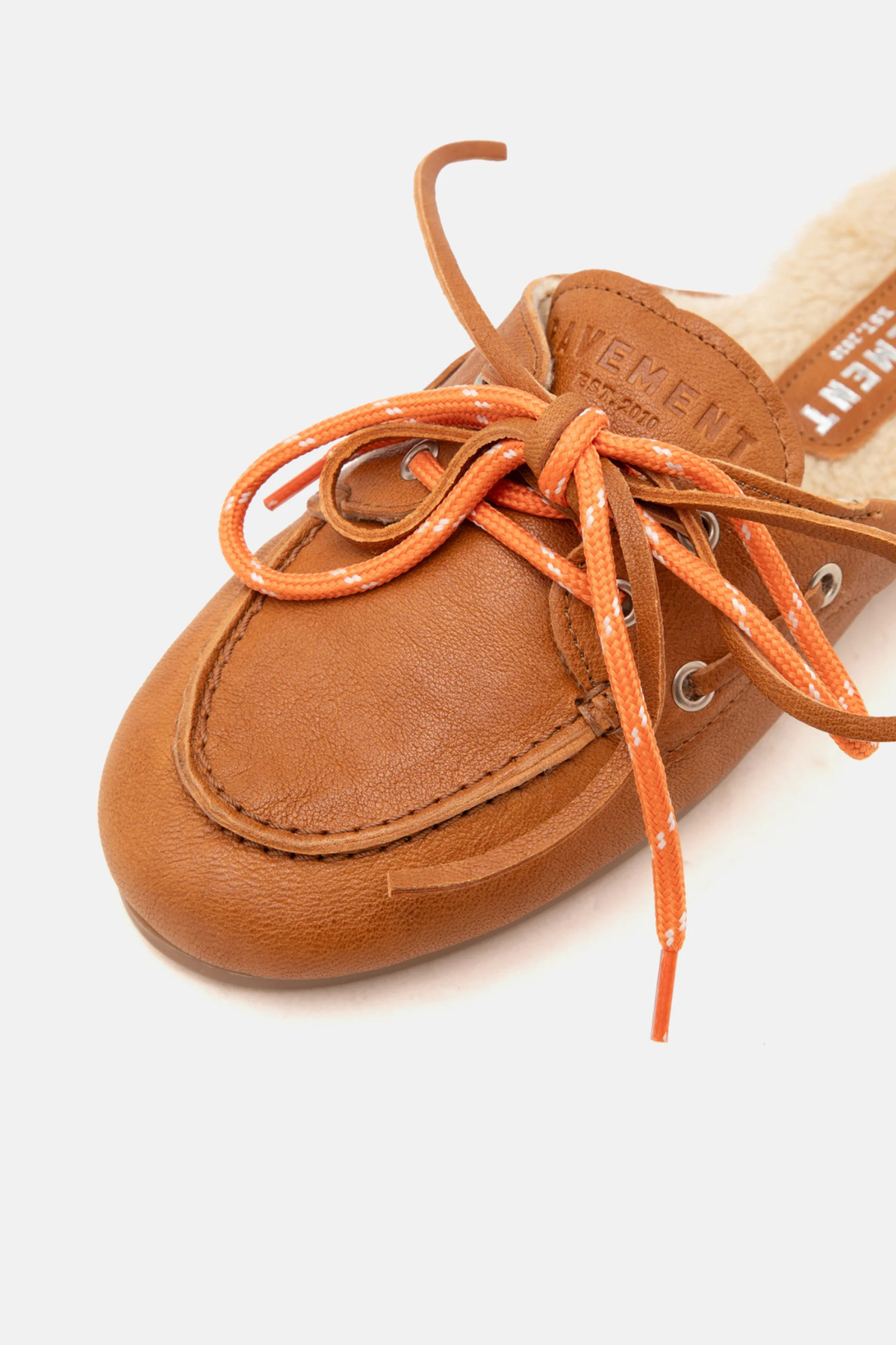 YASMA LACE FUR SHOES - TAN