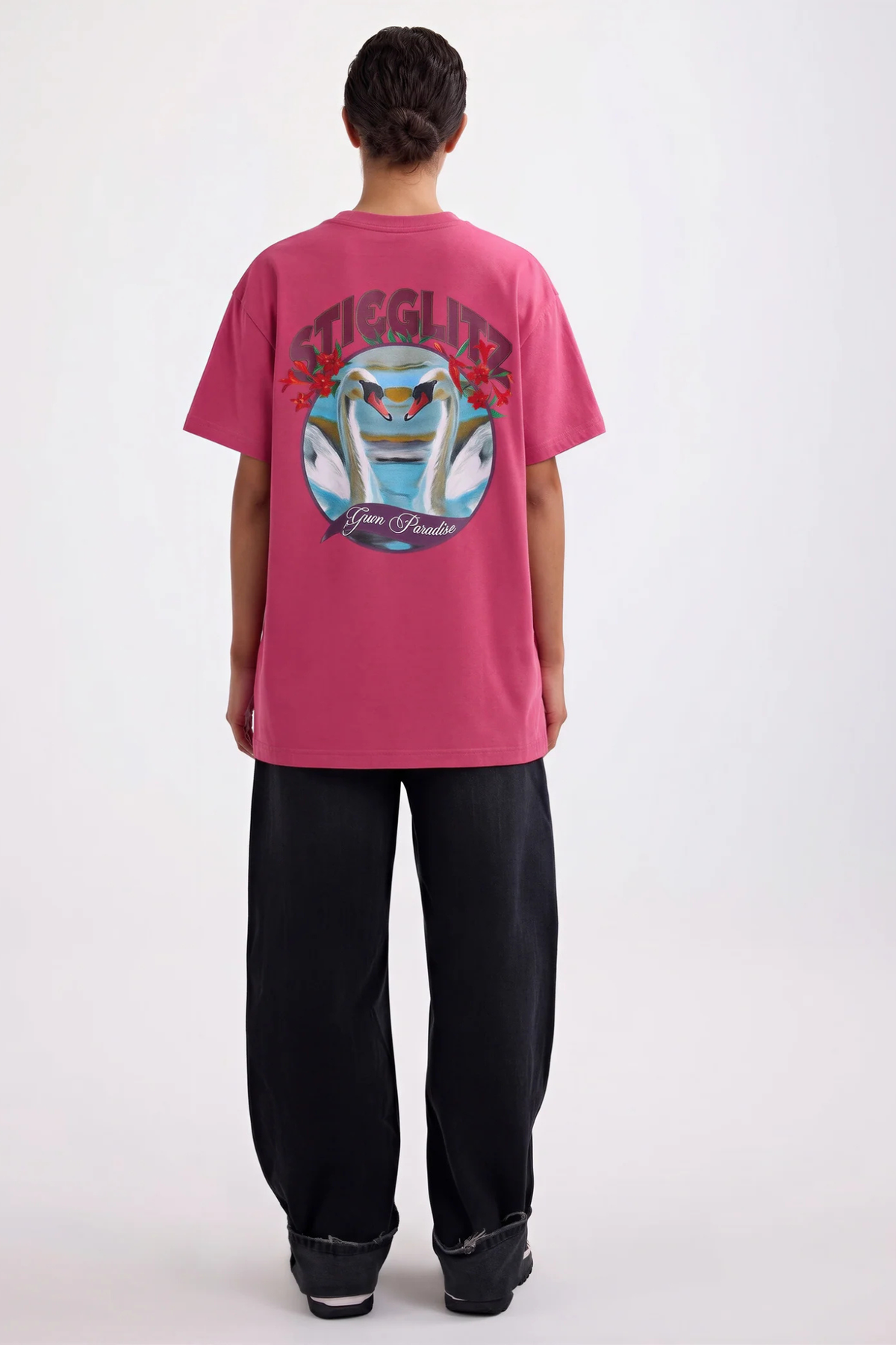 T-SHIRT OVERSIZED RENZO - ROUGE
