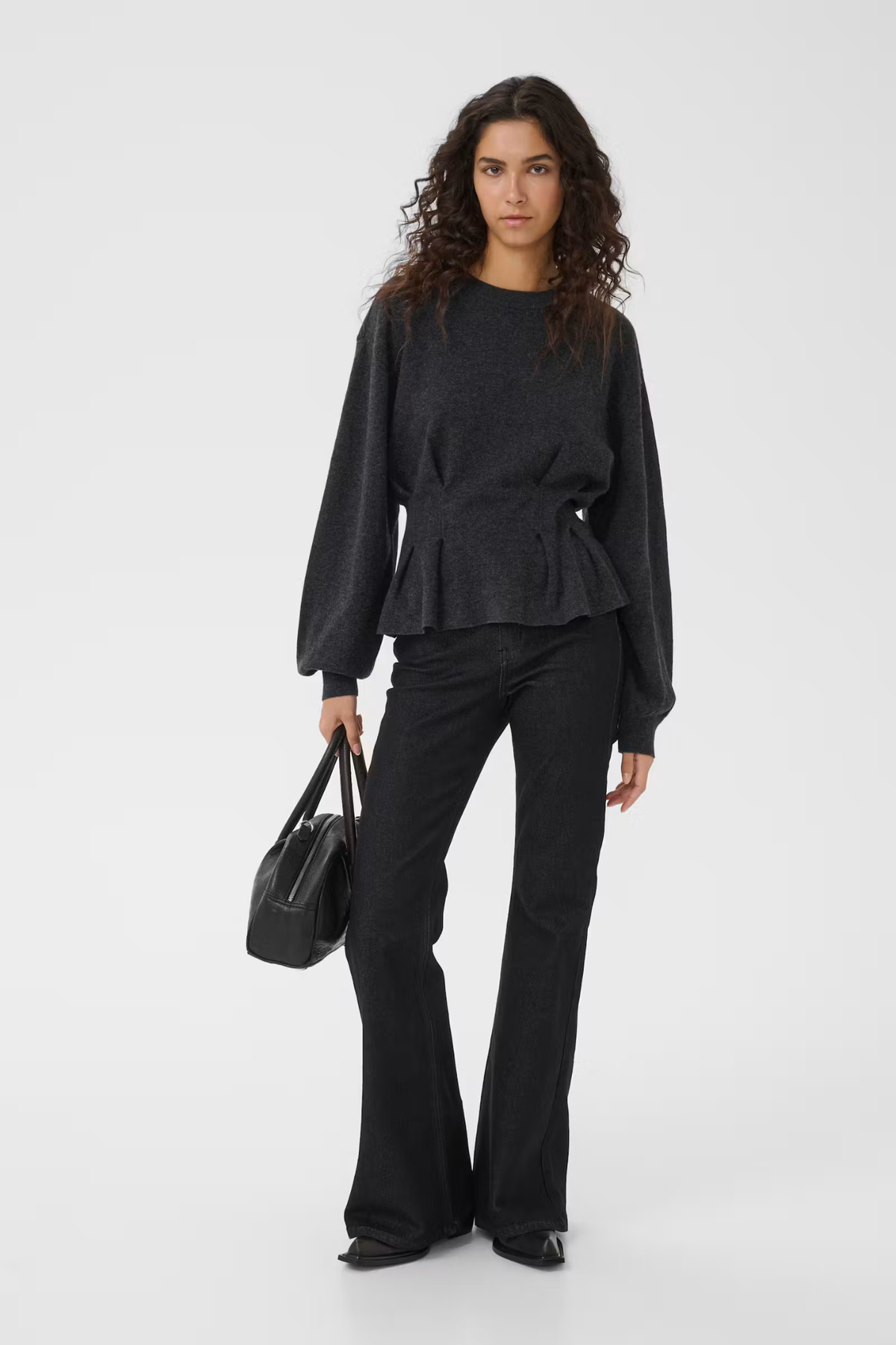 MANZI WAIST PULLOVER - DEEP GRAPHITE MELANGE