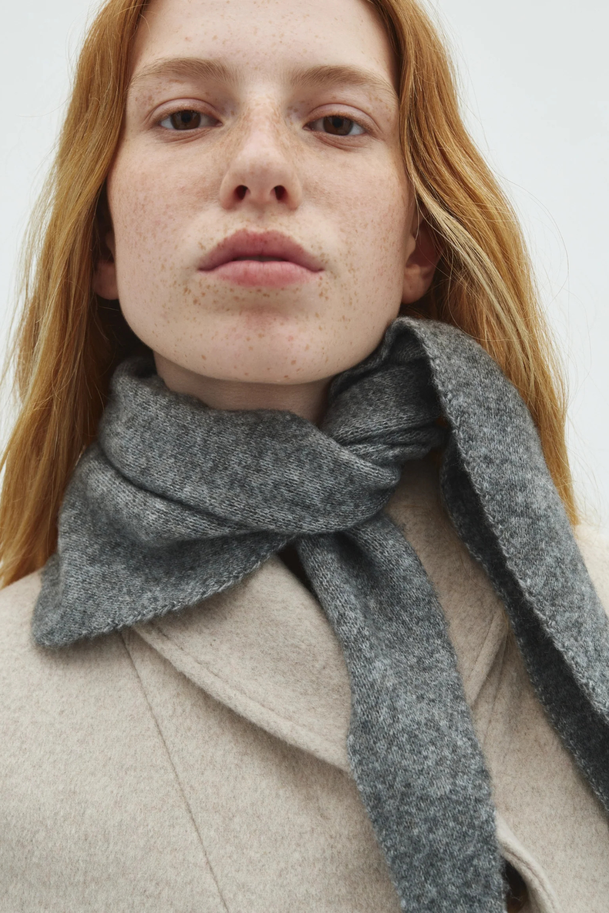 ZIGGIETTE OAKLYN SCARF - MEDIUM GREY