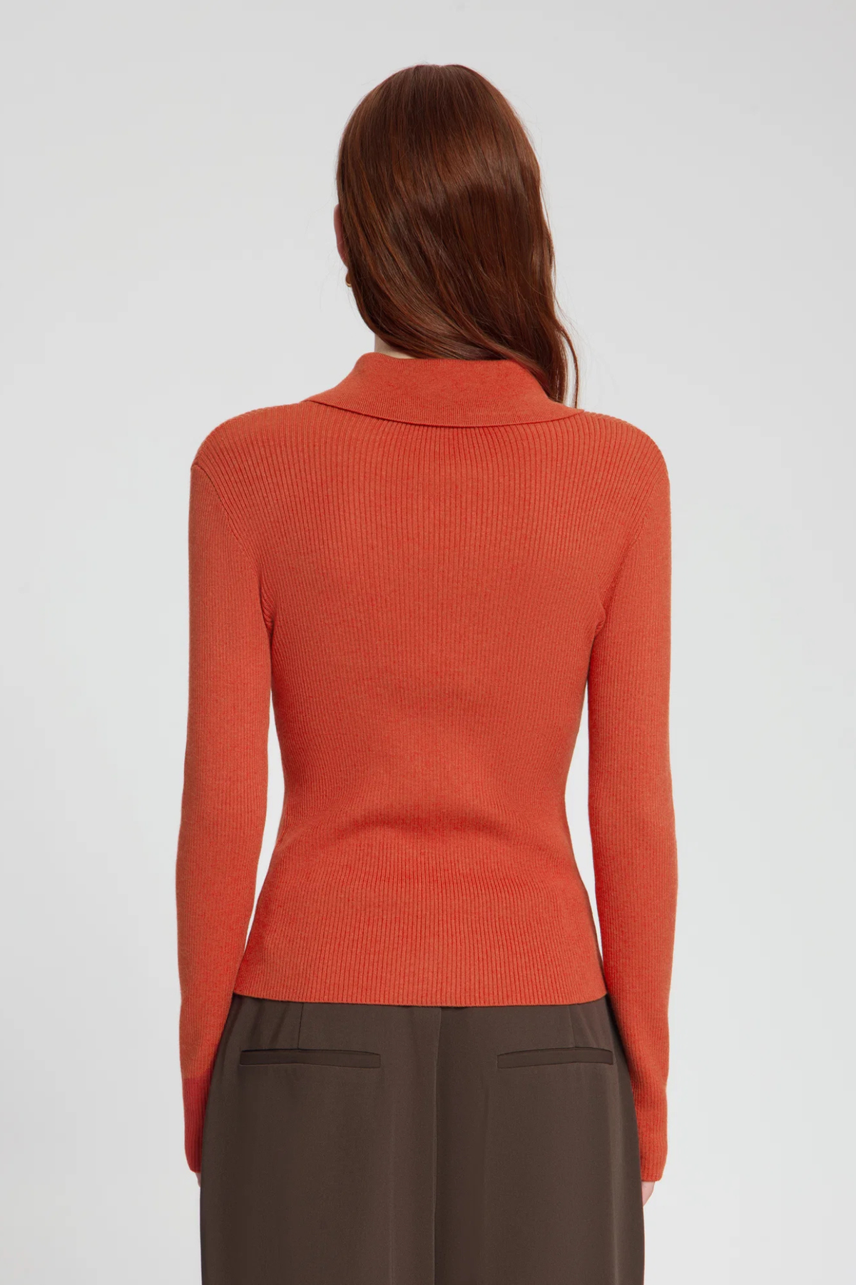 MAYA KNIT TOP - ORANGE