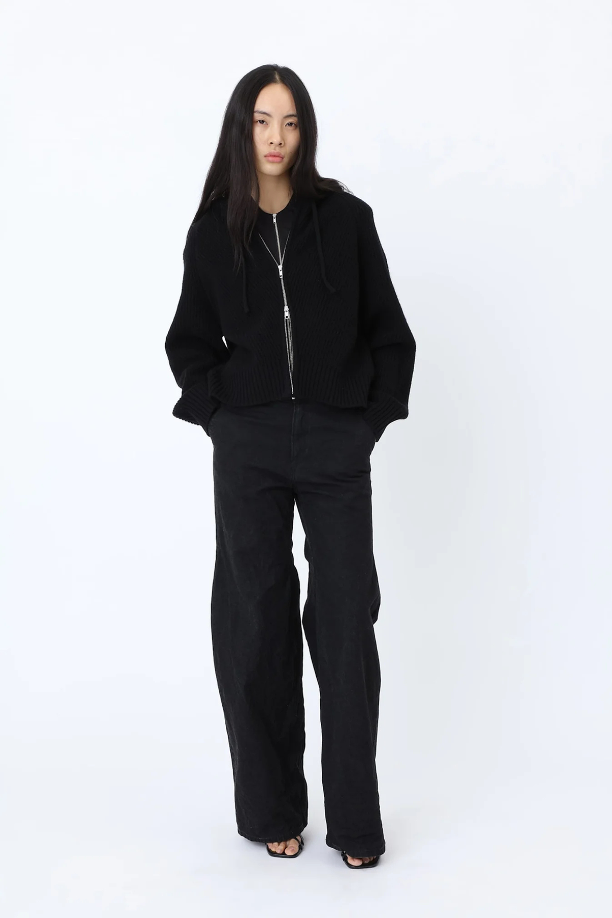 SELMA DENIM PANTS - XENON BLACK
