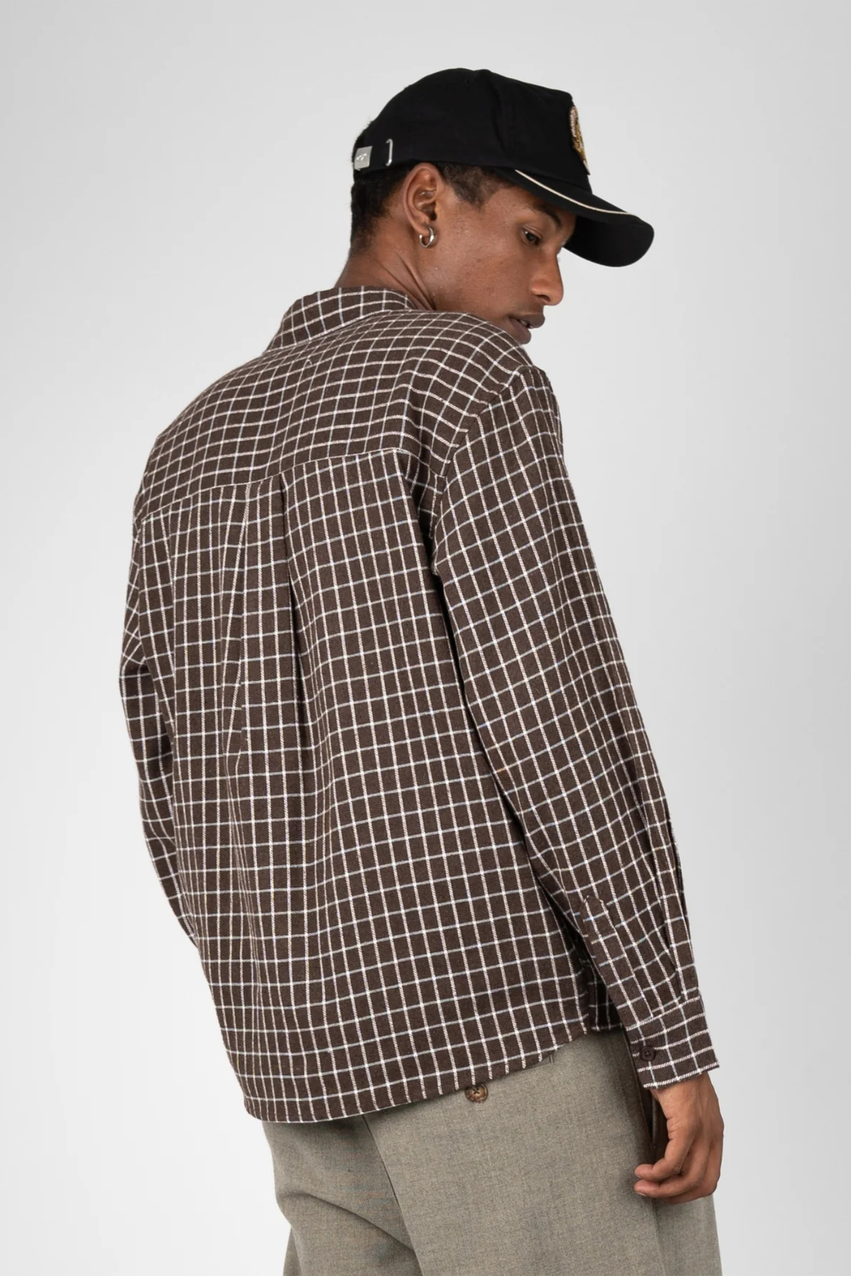 SEASONED FLANNEL SHIRT - BROWN