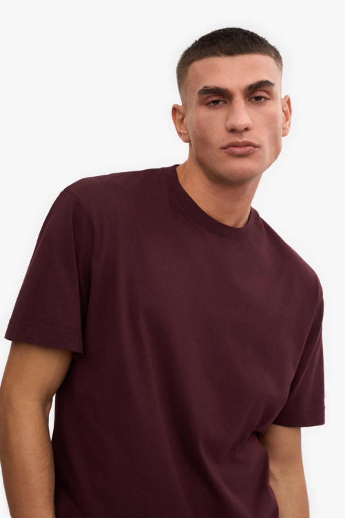 T-SHIRT OVERSIZE EN COTON BIO - ROUGE OXYDE