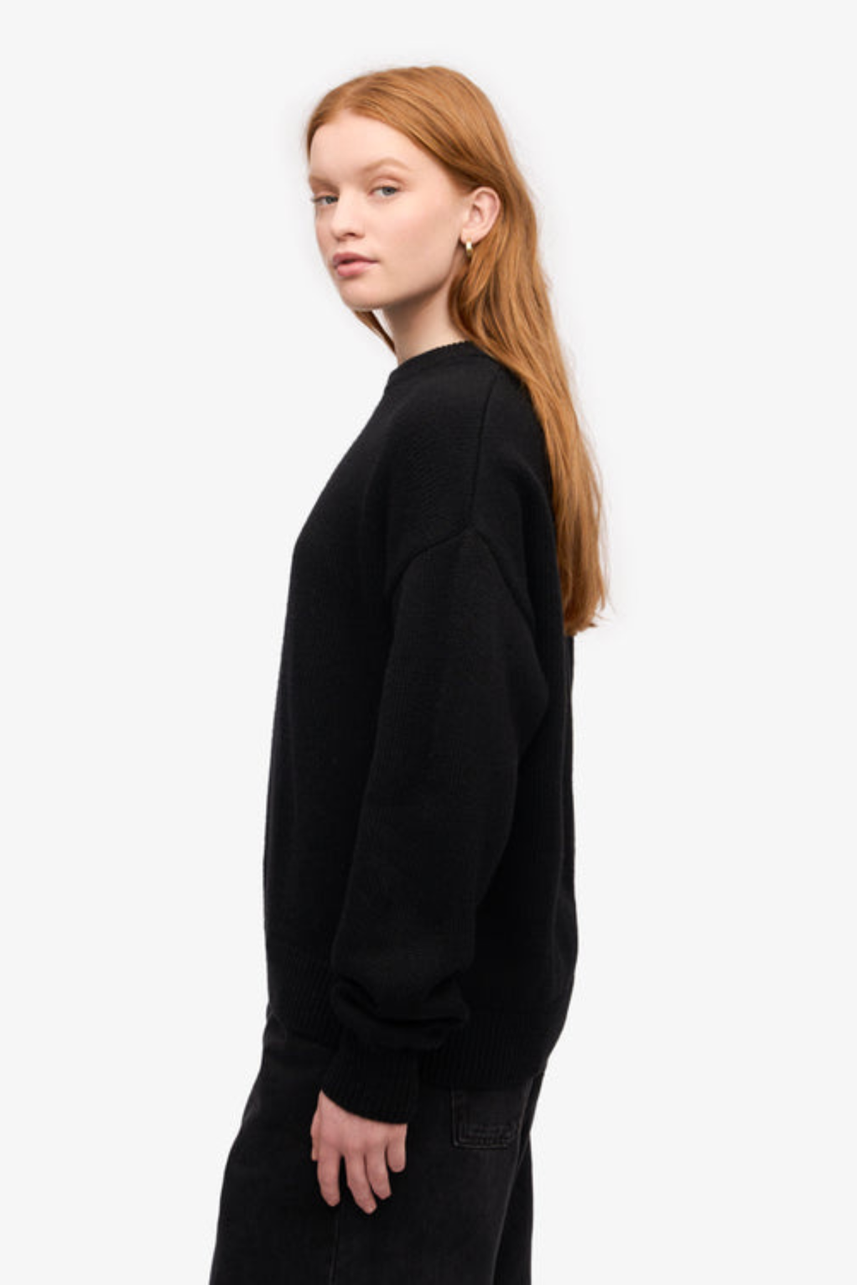 KLASSIEKE MERINO WANDELTRUI - DIEPZWART