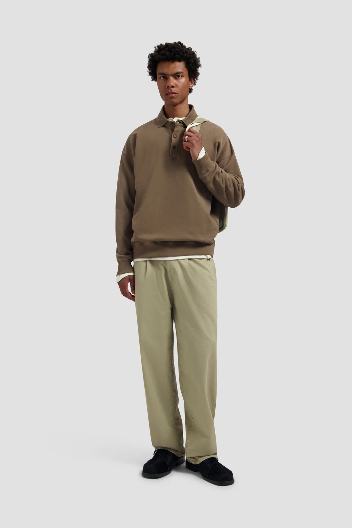 WASHED BARREL LEG PANTS - ANCIENT SCROLL