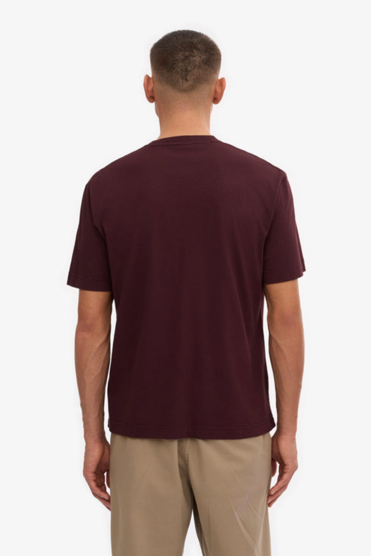 T-SHIRT OVERSIZE EN COTON BIO - ROUGE OXYDE