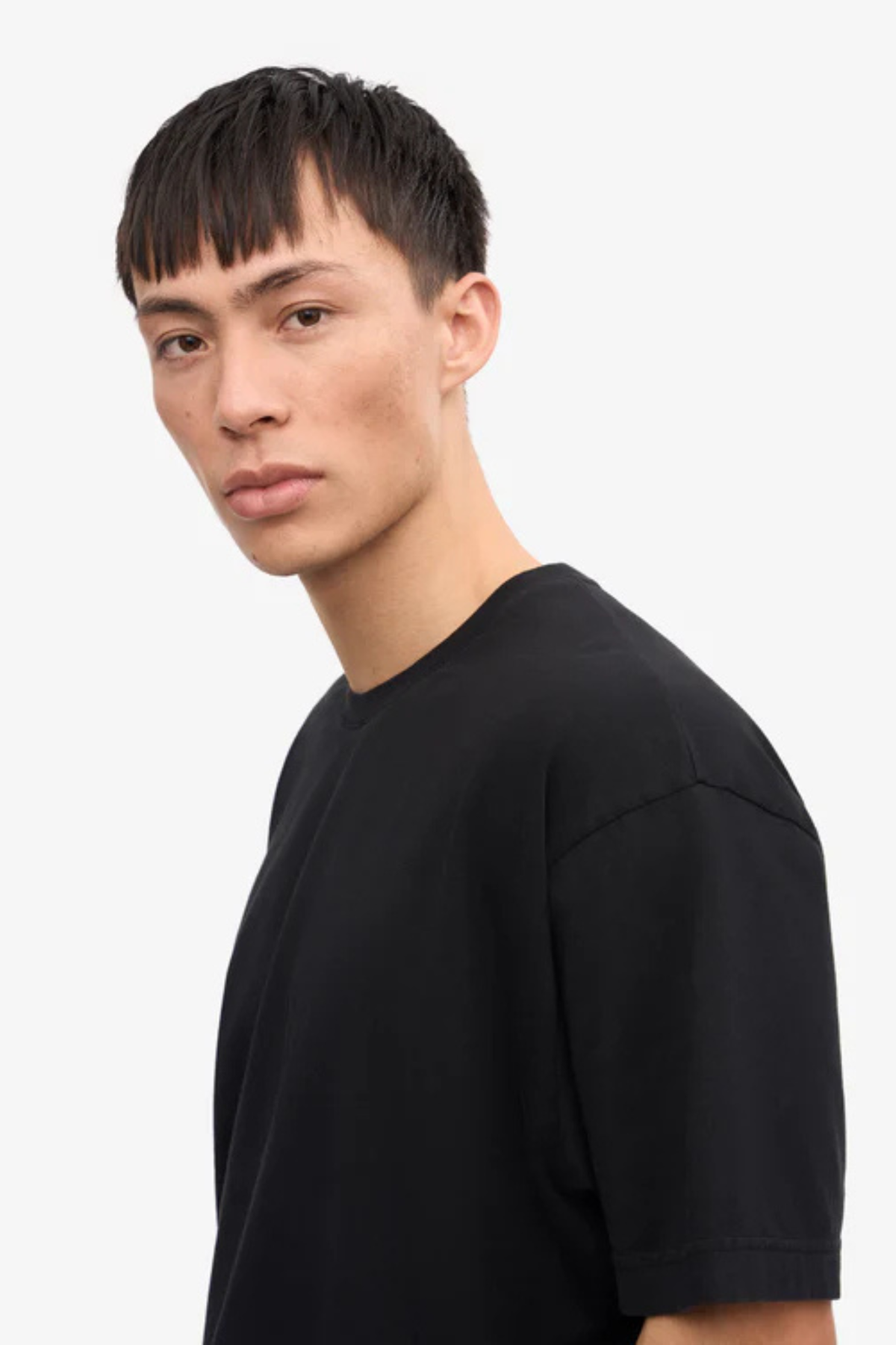 OVERSIZED BIOLOGISCH T-SHIRT - DIEPZWART
