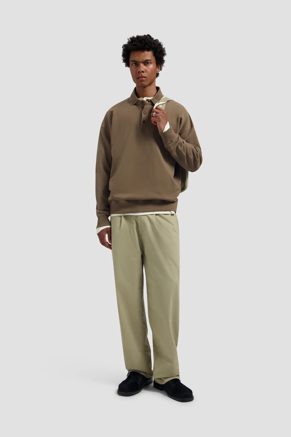 SIGNATURE OVERSIZED POLO - CHOCOLATE CHIP