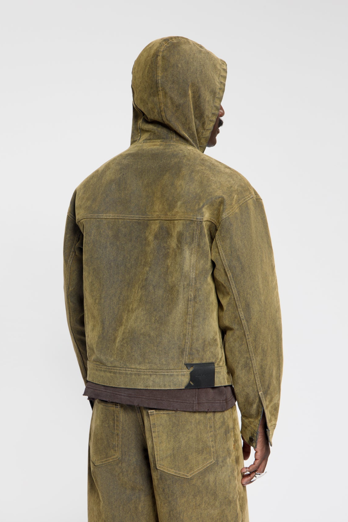 VELVET SHIELD DENIM JACKET - BRUIN