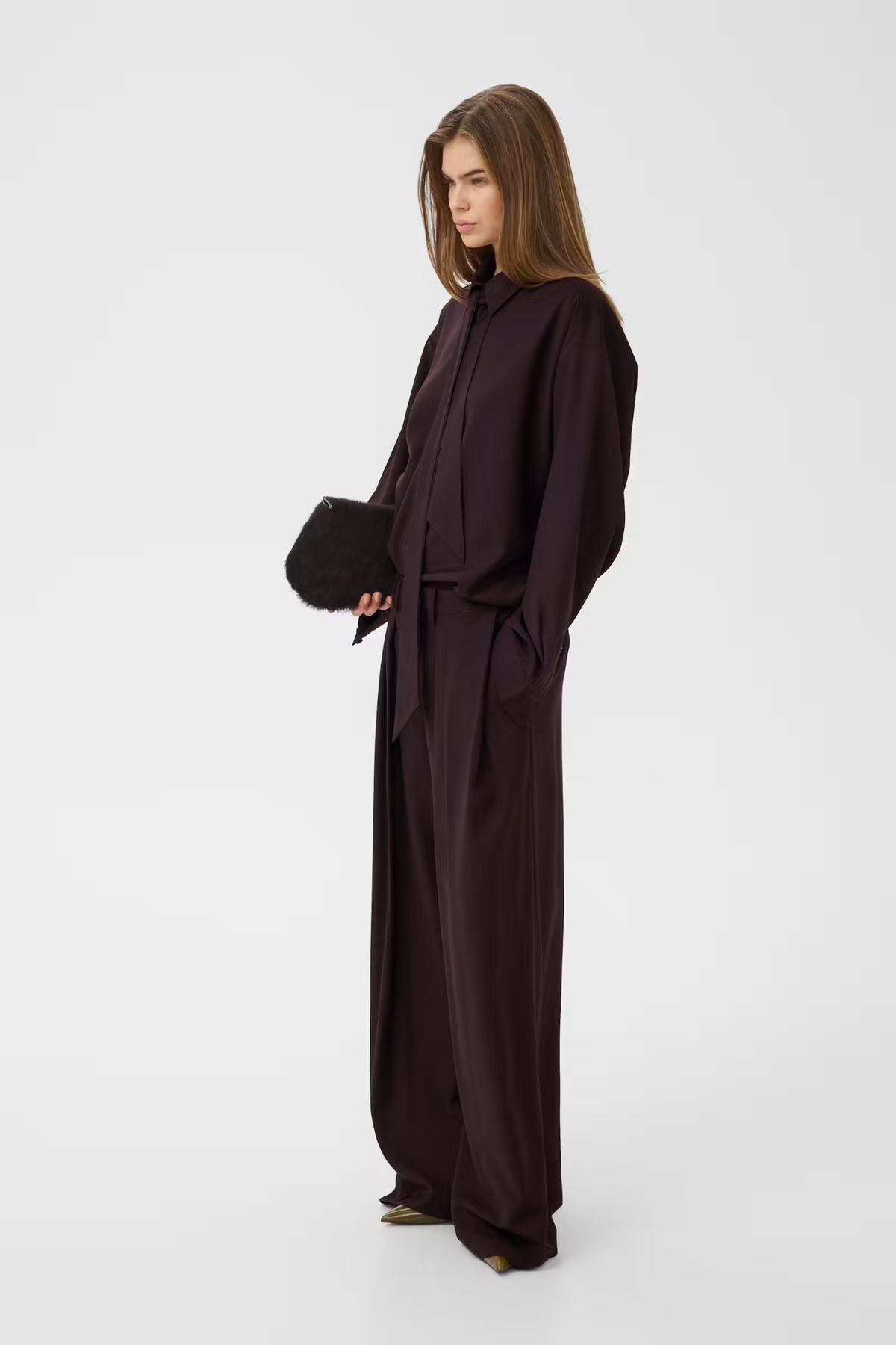CHEMISE SCHANY - PRUNE PROFOND
