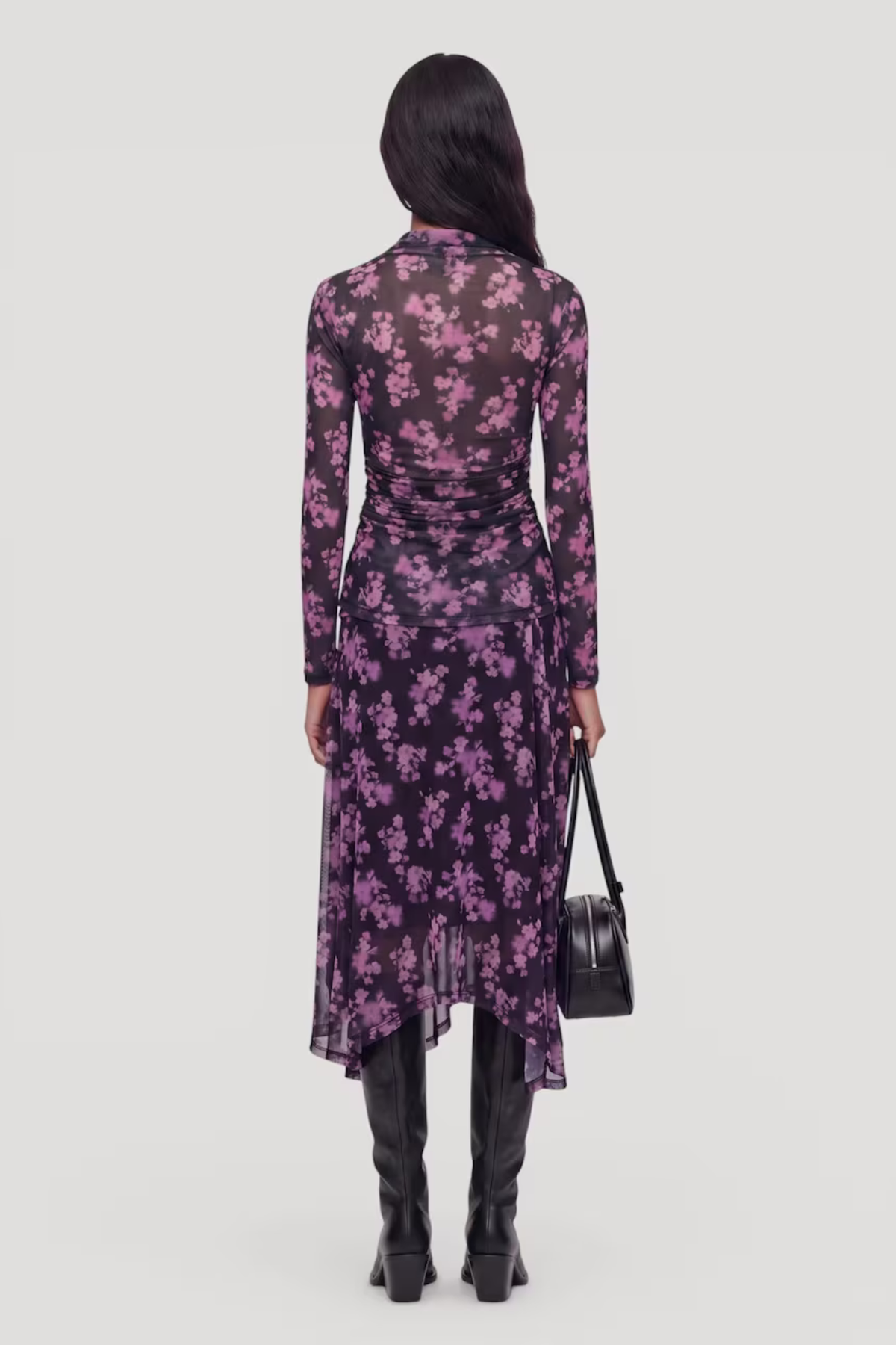 VELORIA LONGSLEEVE - PINK FLOWER