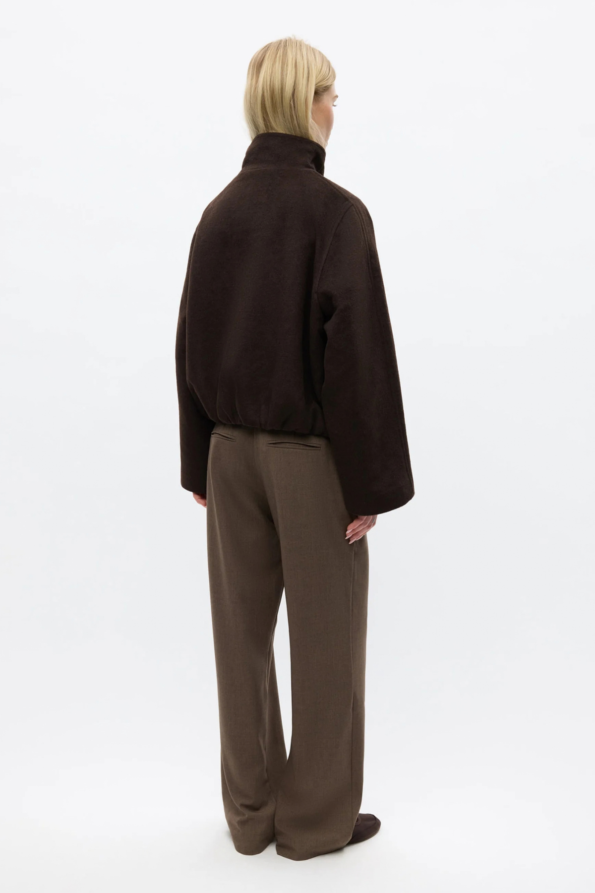 VESTE EN LAINE SIGRID - CHOCOLATE TORTE MEL