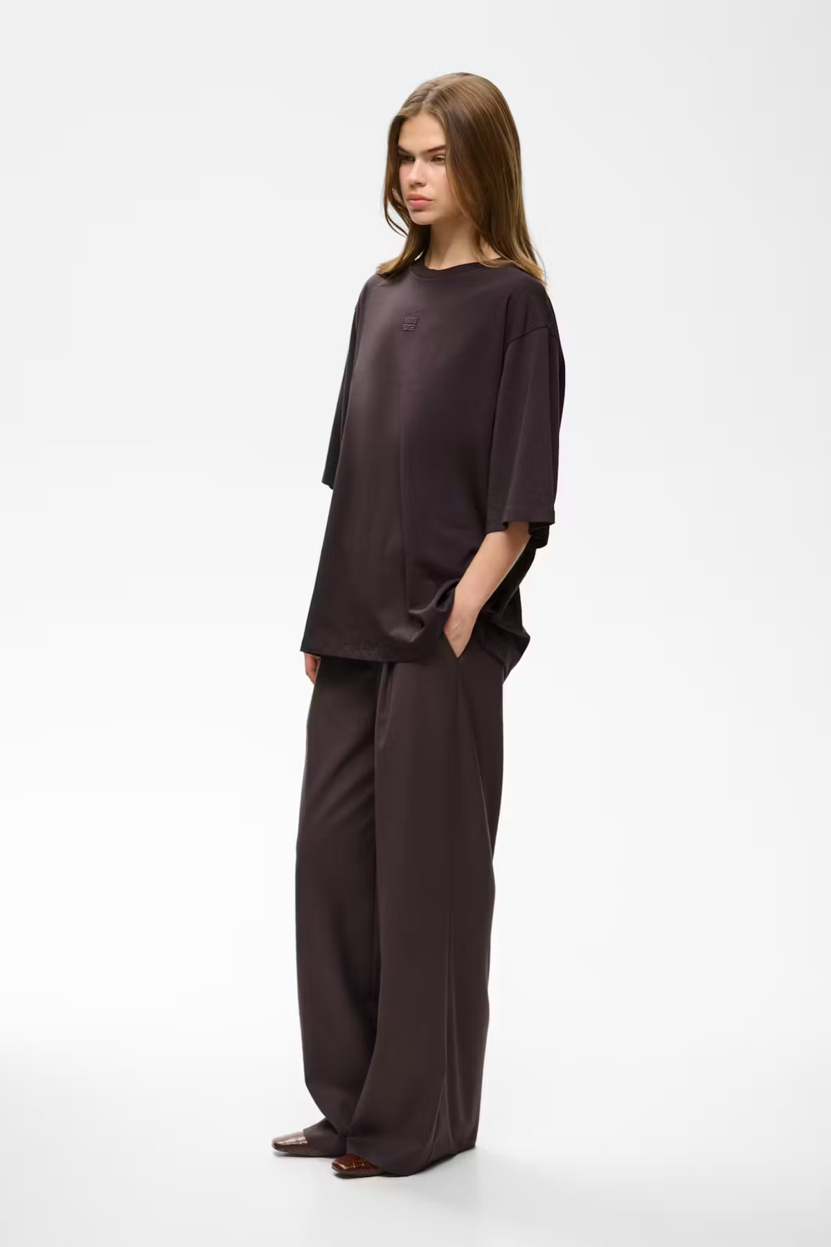 T-SHIRT DAMI - PRUNE PROFOND