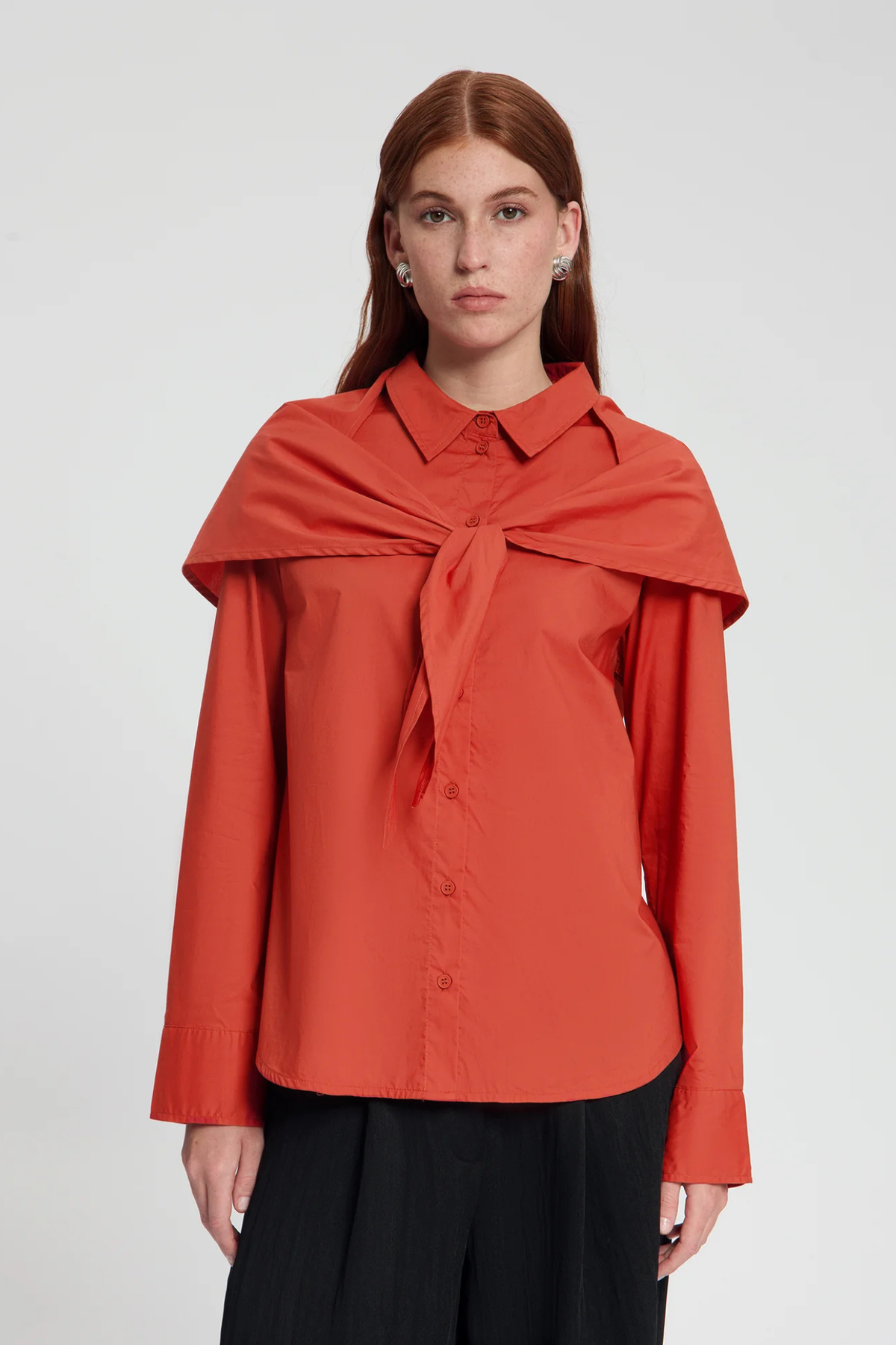 GRACE BLOUSE - DARK ORANGE