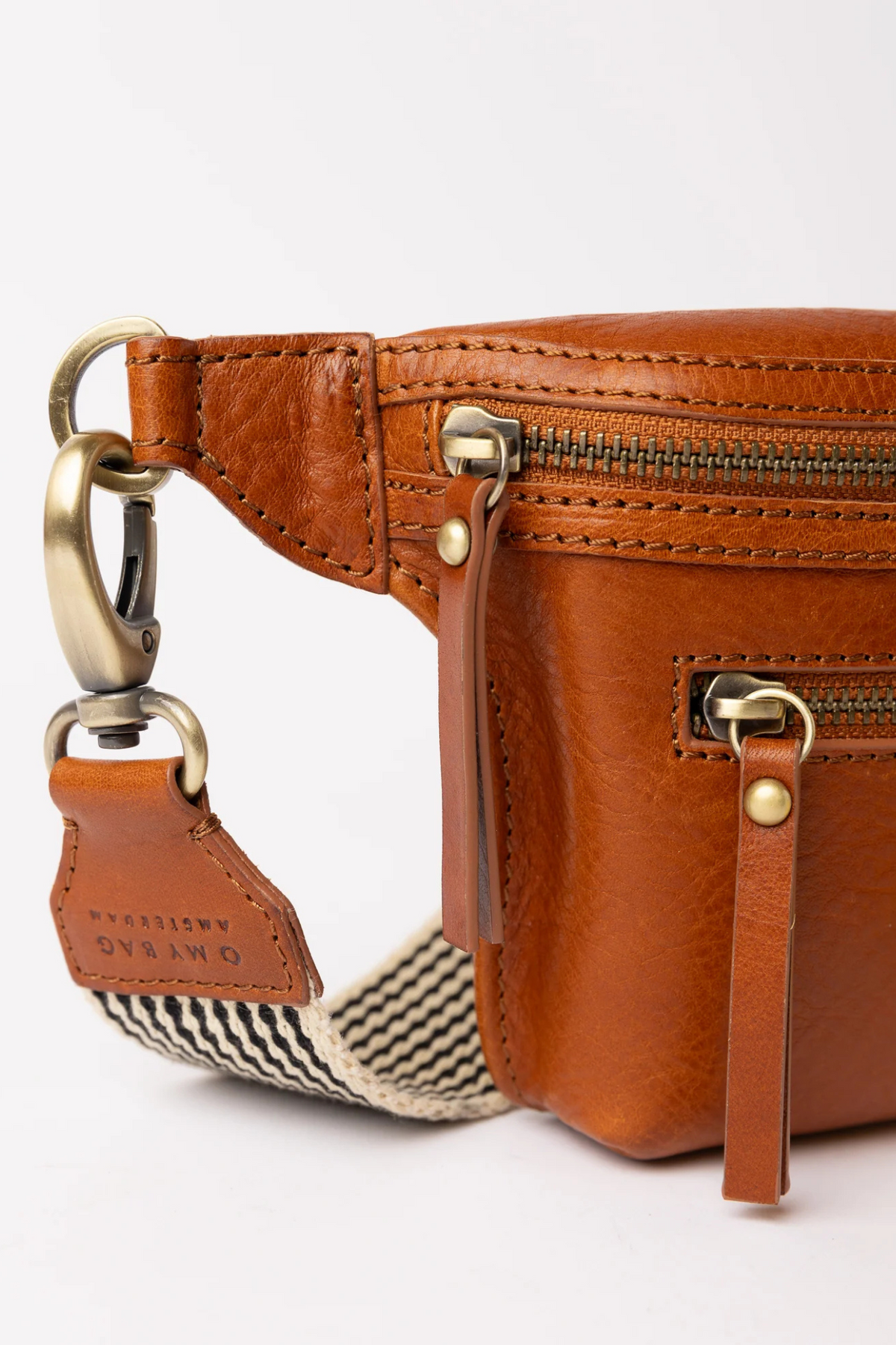 BECK'S BUM BAG - COGNAC STROMBOLI LEATHER