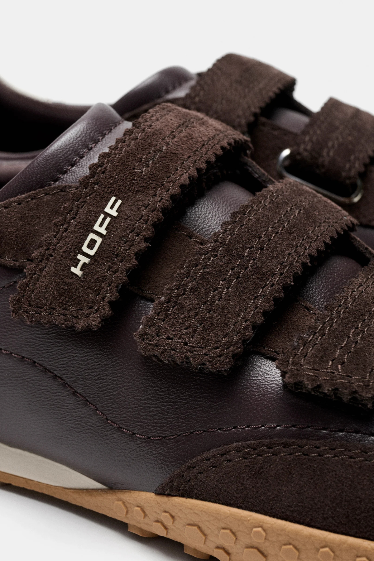 BRIDGE VELCROS WOMEN SNEAKERS -  CHOCOLATE