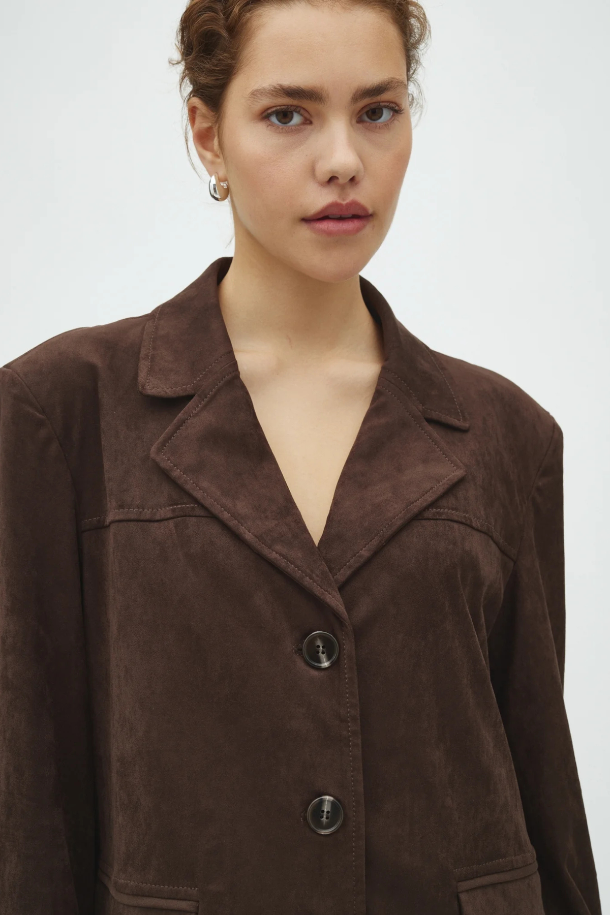 MABEA SUANA BLAZER - DONKERBRUIN