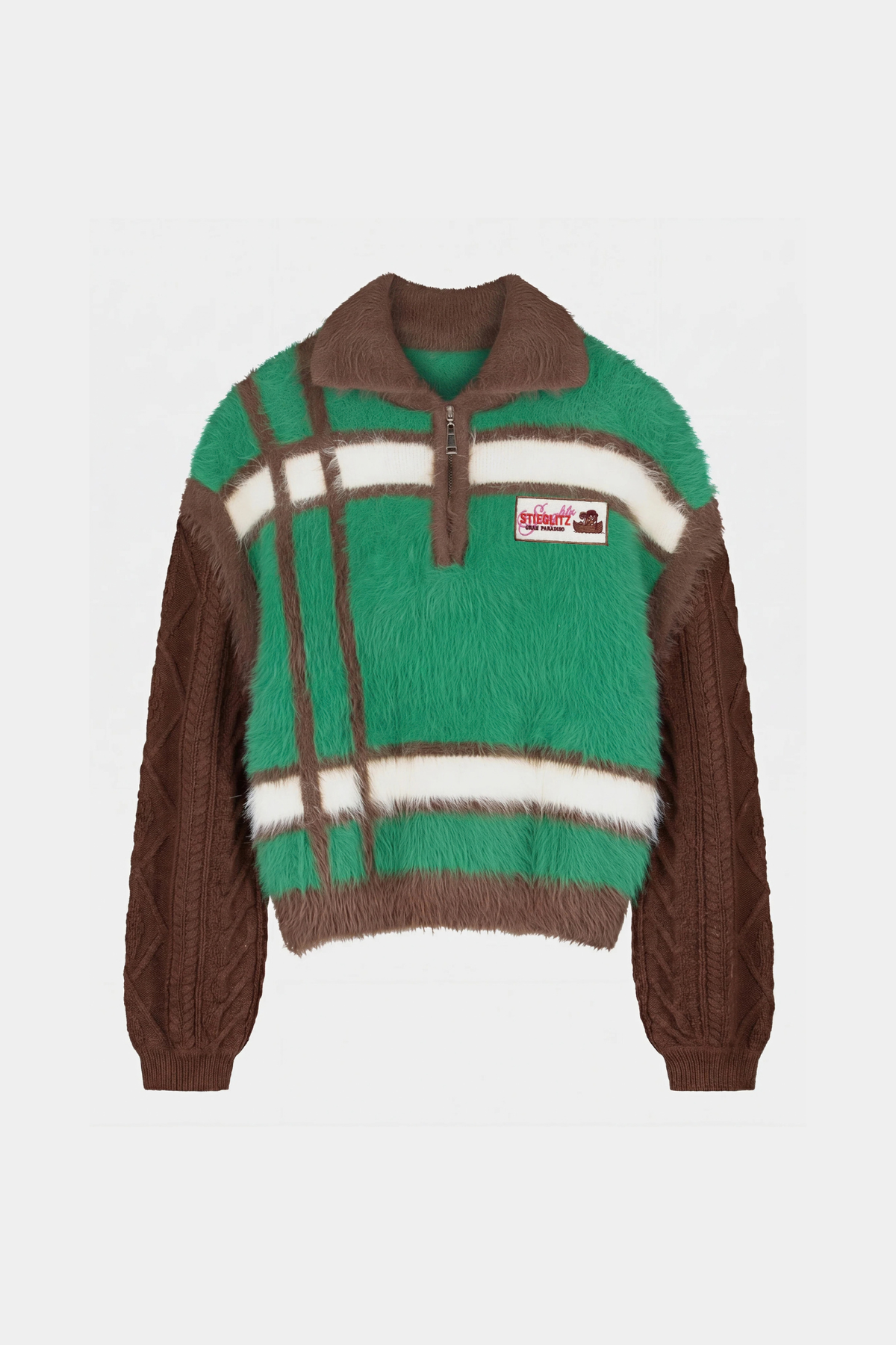 PULL EN MAILLE SANTO - VERT