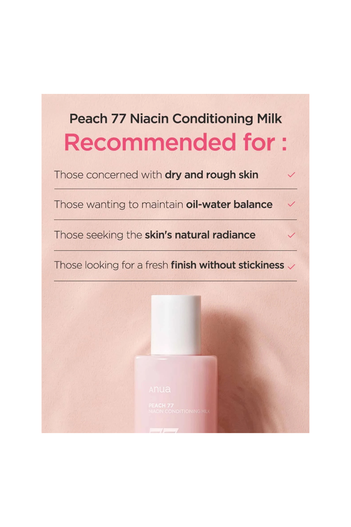 PEACH 77 NIACIN CONDITIONING MILK 150ML
