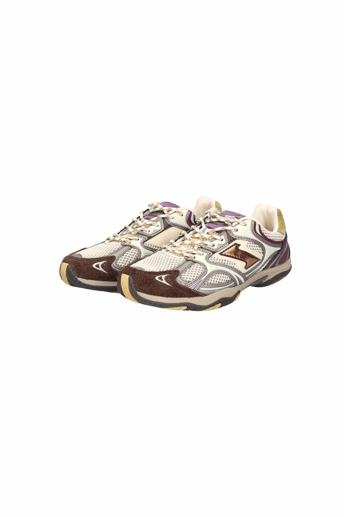 BASKET ELITE LOW EN SOIE POUR FEMME - OR ANCIEN