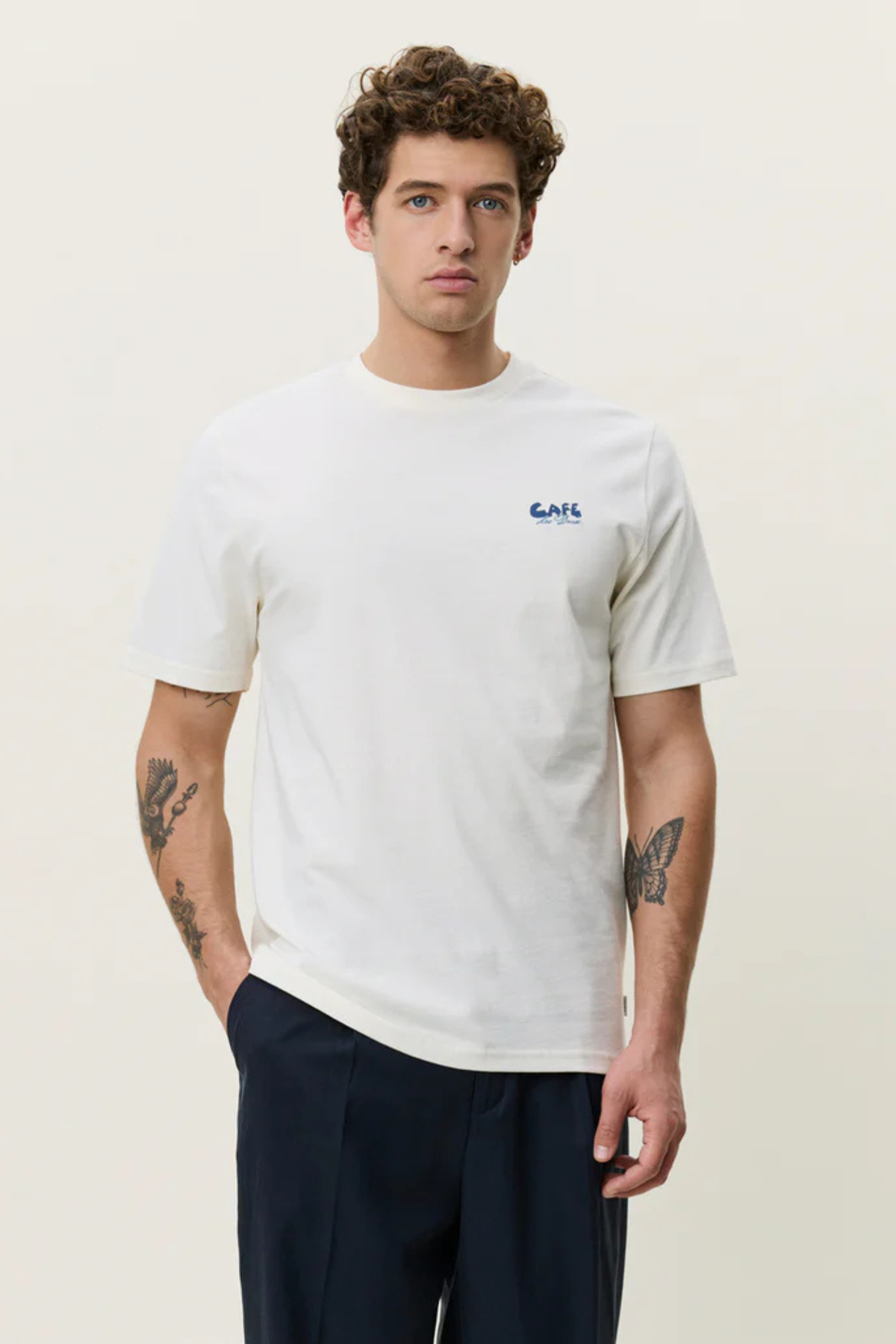 CAFÉ T-SHIRT - LIGHT IVORY