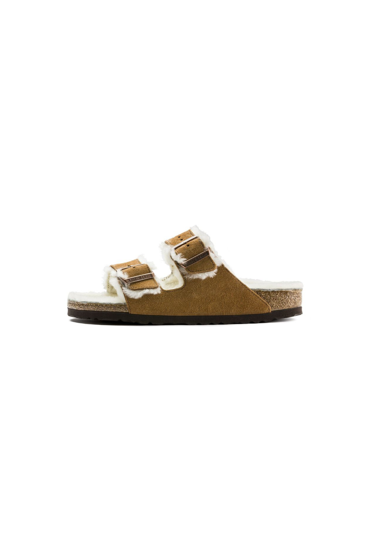 ARIZONA SHEARLING WOMEN SANDALS - MINK