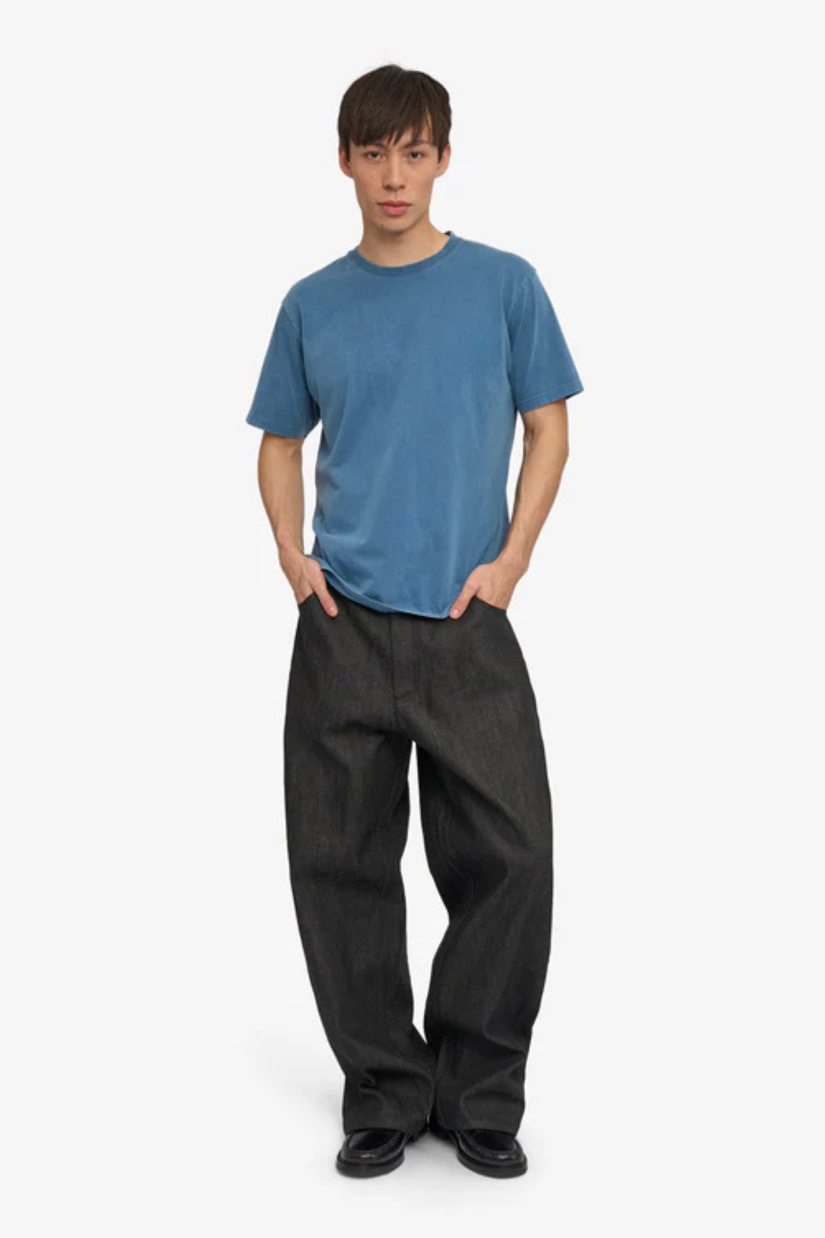 KLASSIEK ORGANISCH T-SHIRT - FADED INDIGO