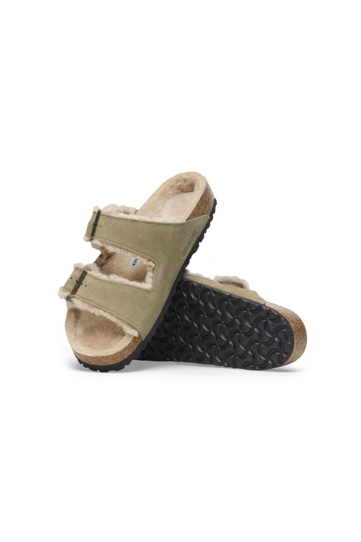ARIZONA SHEARLING WOMEN SANDALS - TAUPE