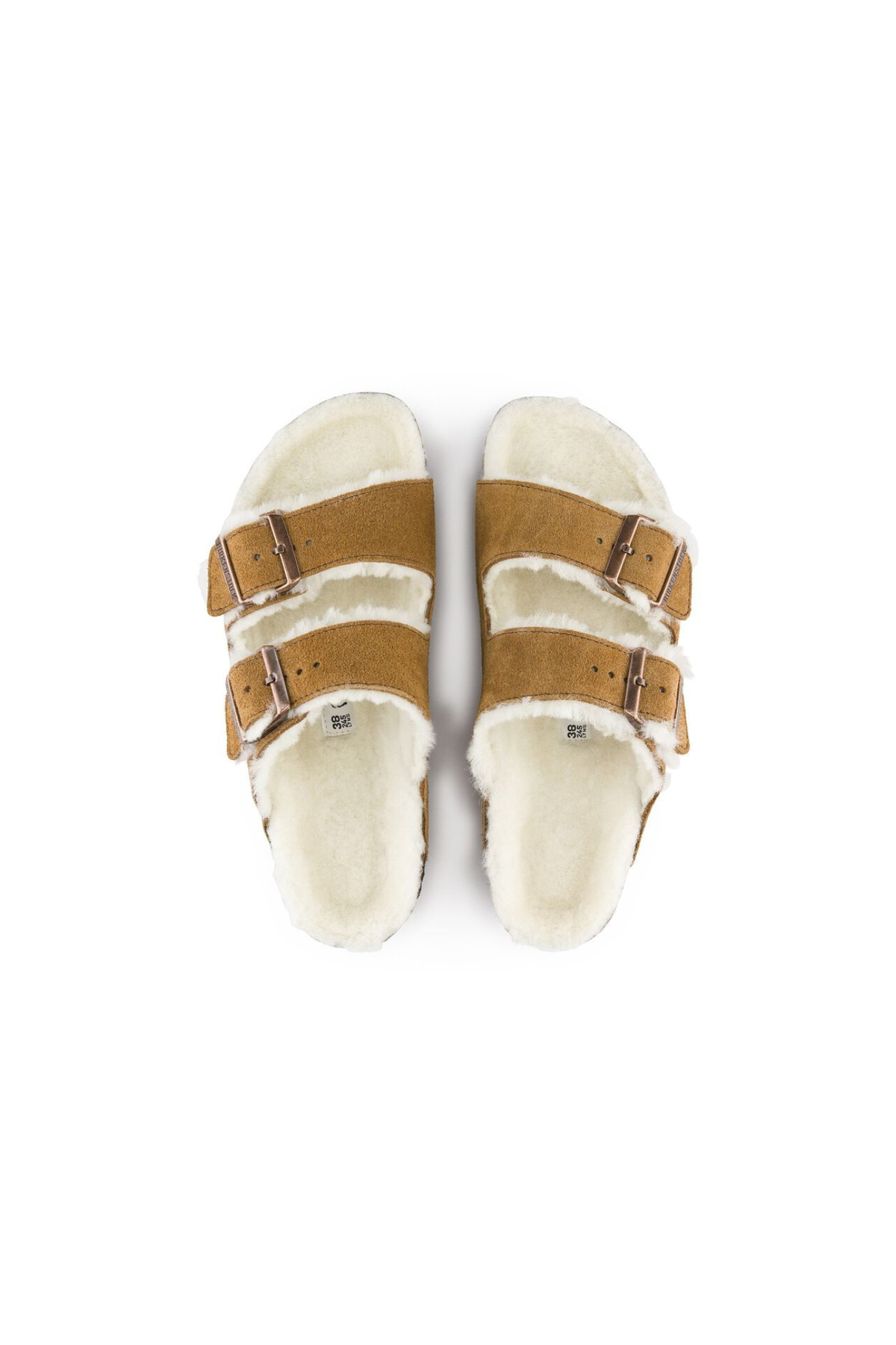 ARIZONA SHEARLING DAMES SANDALEN - MINK
