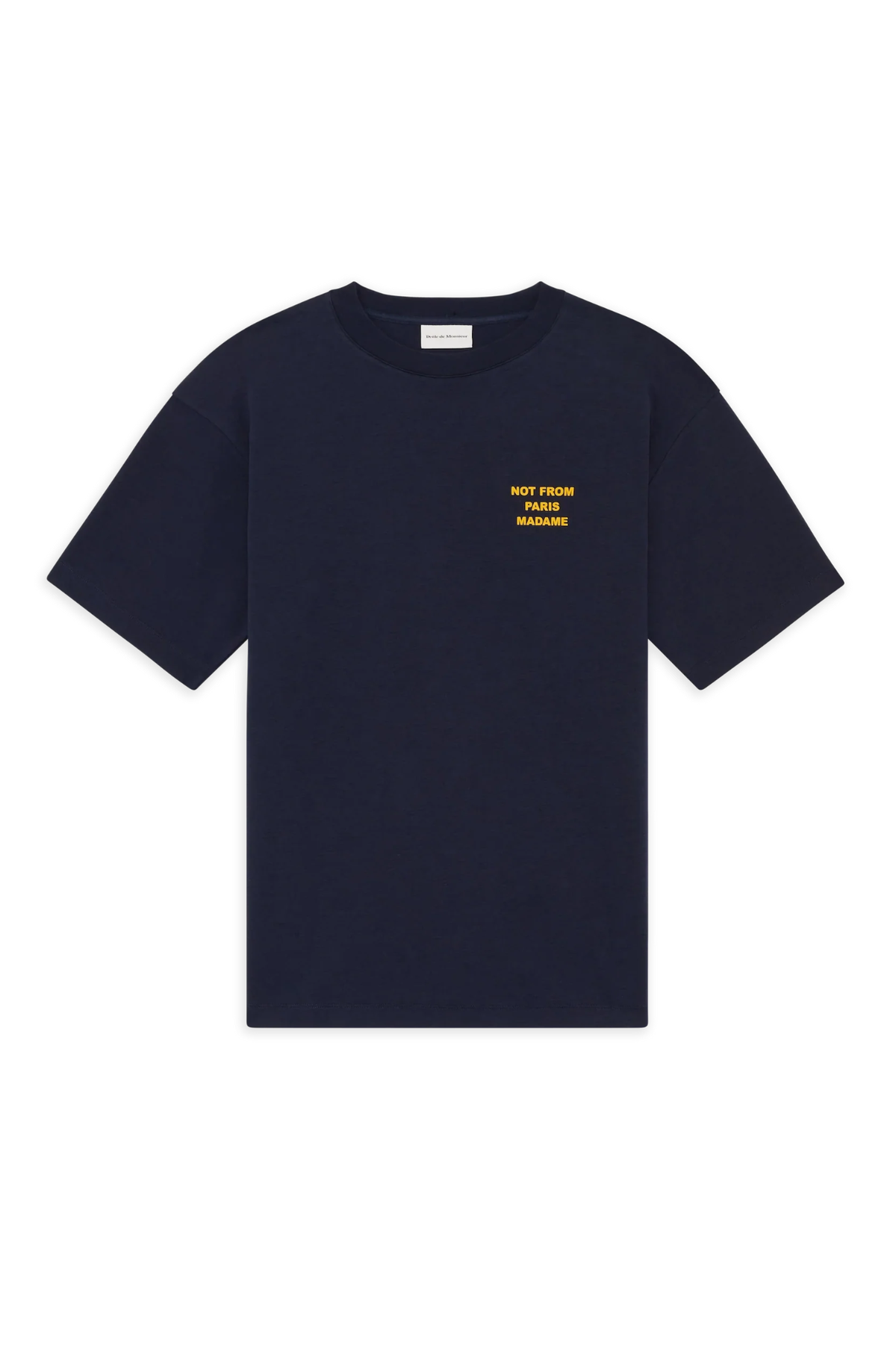 BOLD SLOGAN T-SHIRT - NAVY