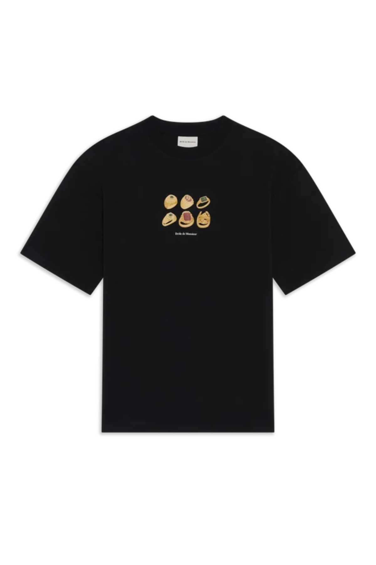 RINGS T-SHIRT - BLACK