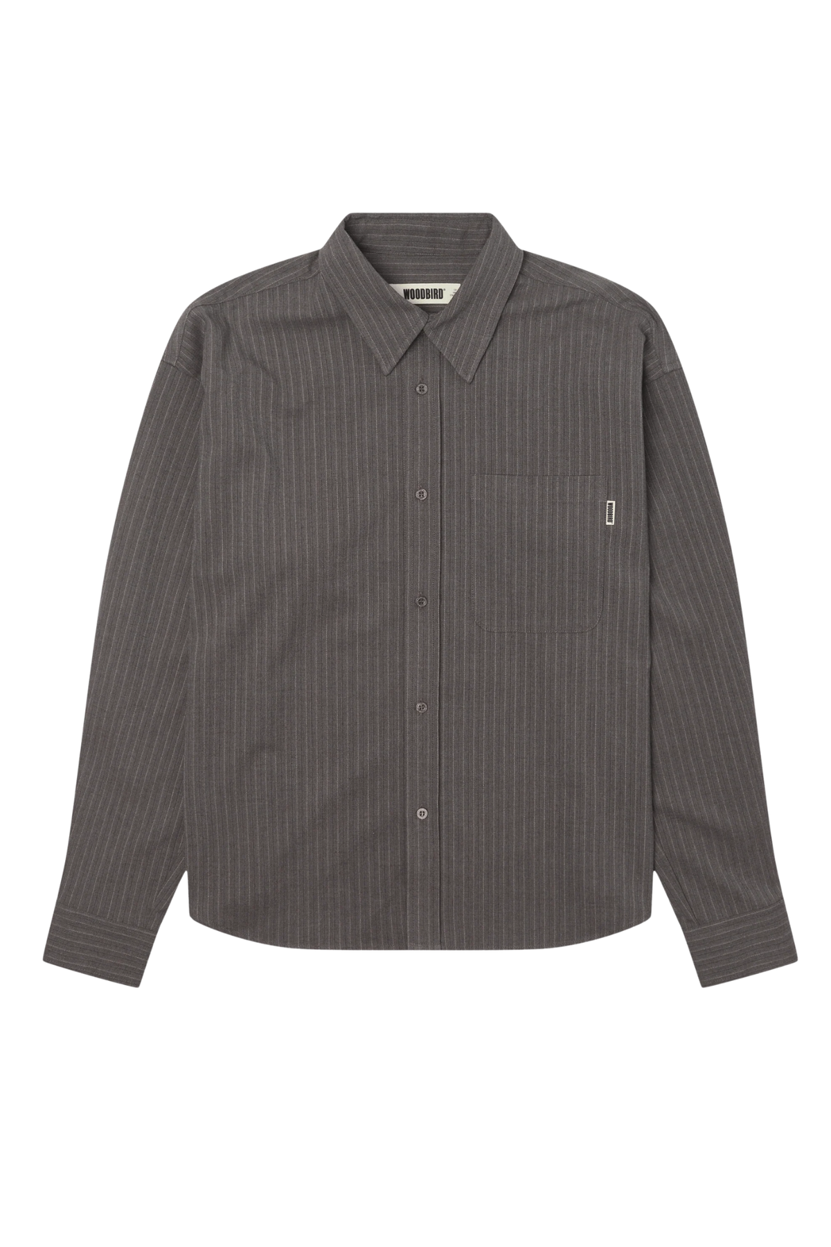 CHEMISE À RAYURES XING HB - GRIS FONCÉ