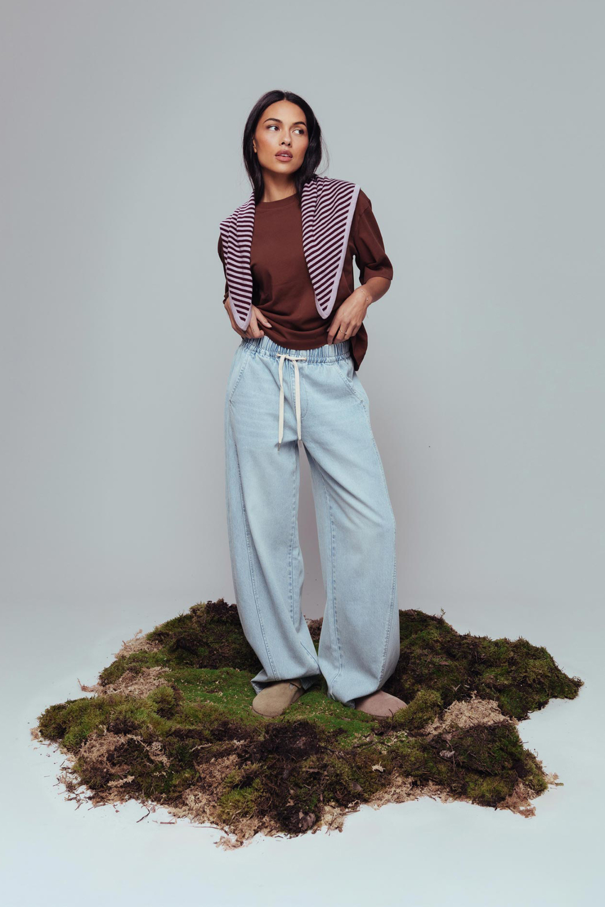 JOGGER BARREL FIT - BLEU CLAIR