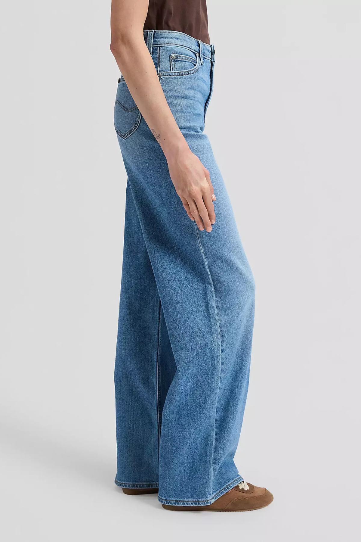 STELLA HIGH RISE WIDE LEG JEANS - BUDDING BLUE