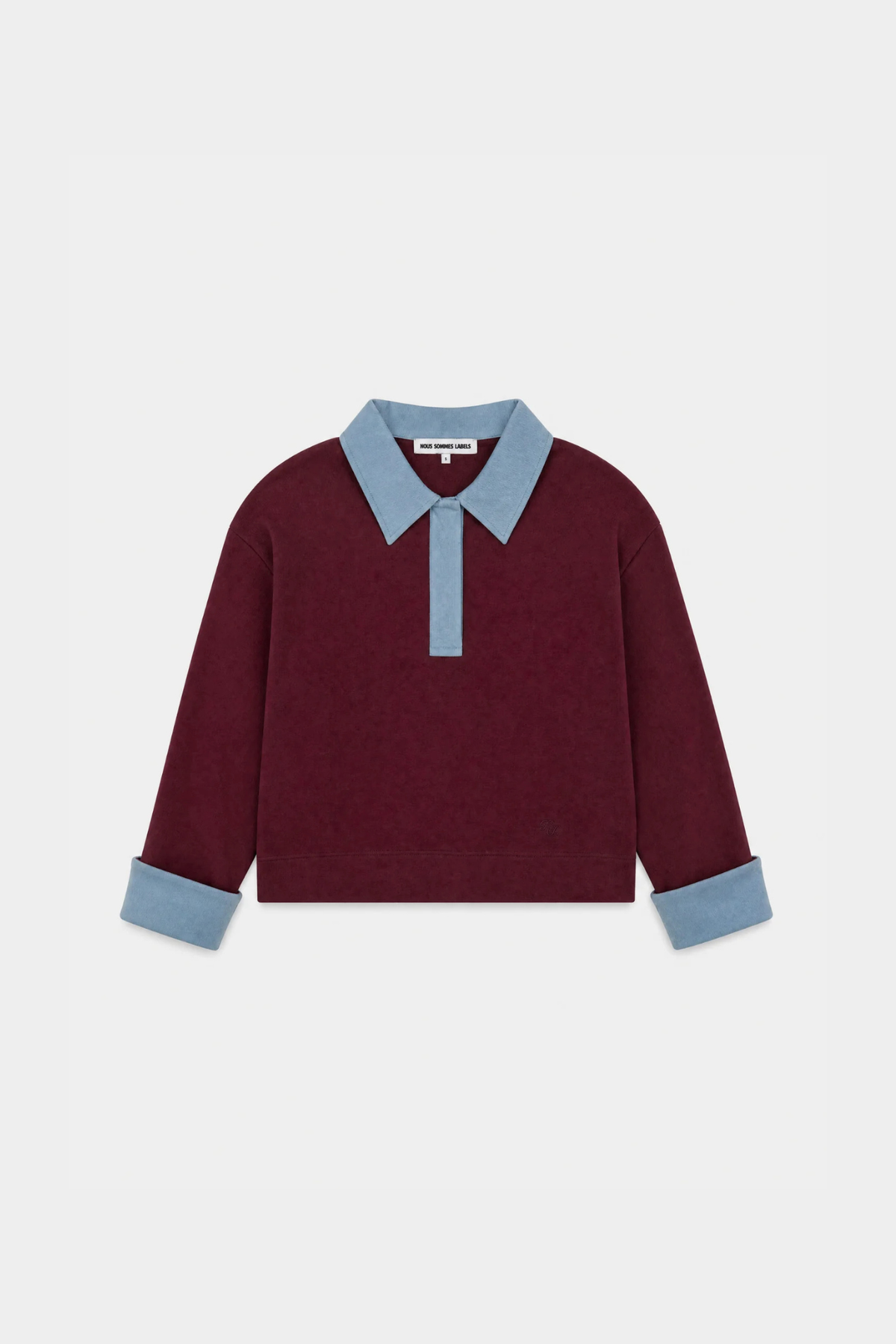 LUCILLA POLO SWEAT - PLUM
