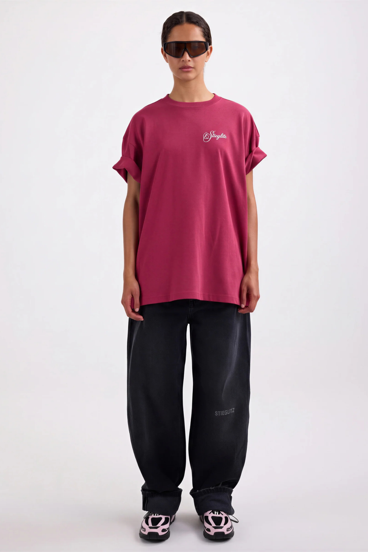 T-SHIRT OVERSIZED RENZO - ROUGE