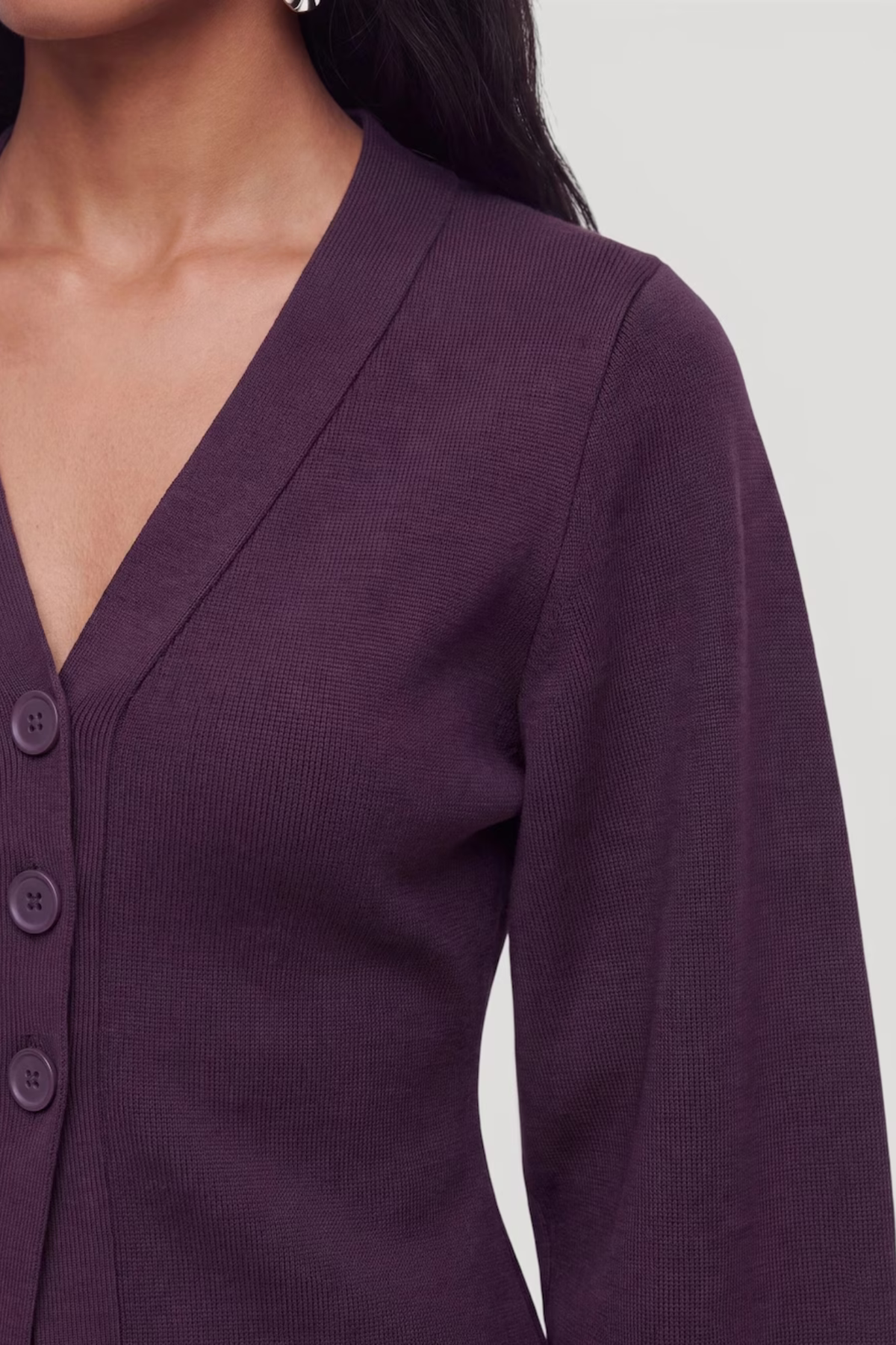 CARDIGAN KENDAL - PRUNE PARFAIT
