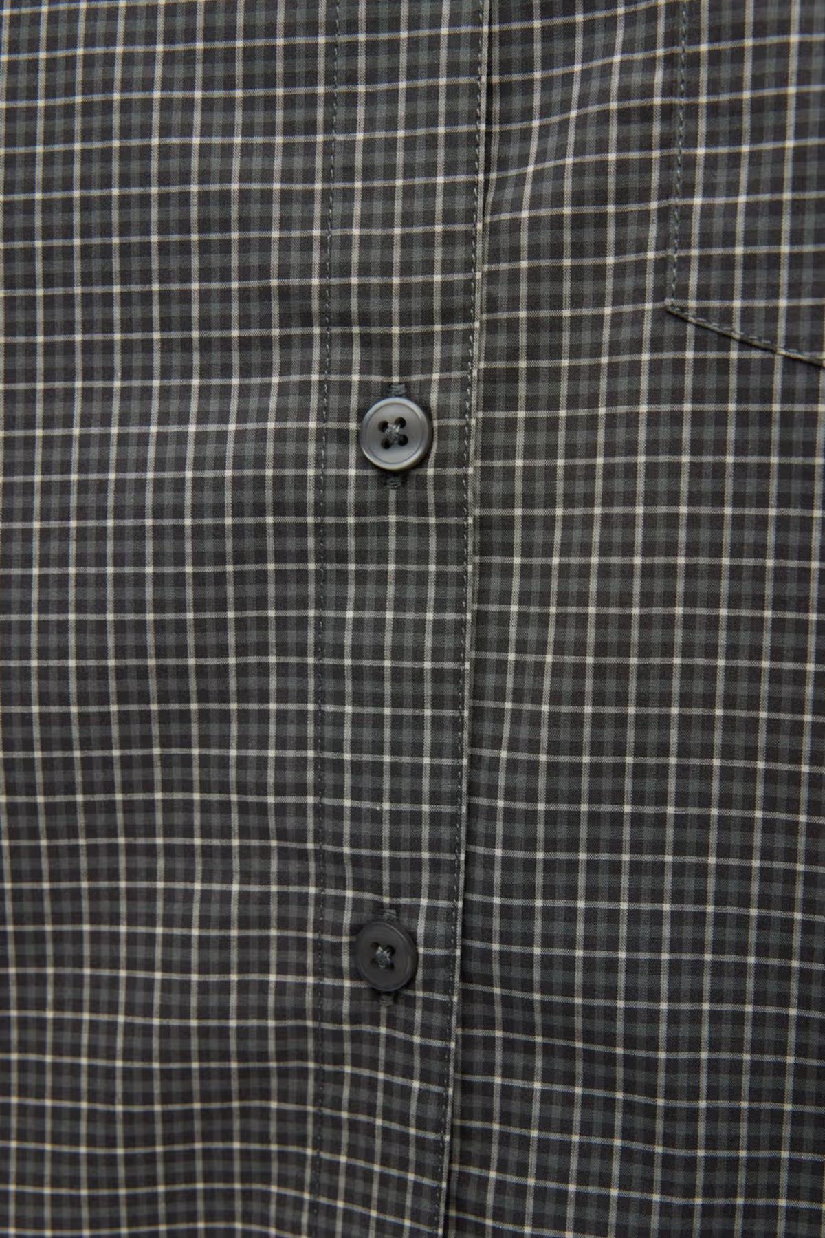 WEB LS SHORT SHIRT CH - GRAY GARDENIA CHECK