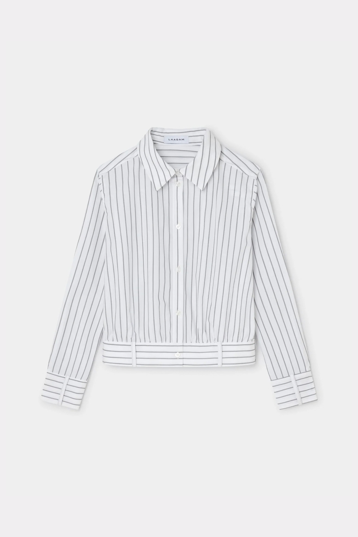 RYKA STRIPED SHIRT - WHITE