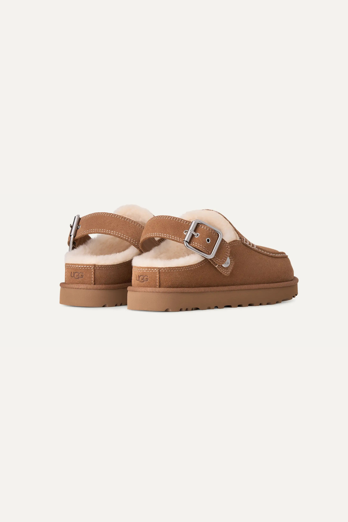 GOLDENSTAR EVELINA CLOG WOMEN SHOES - CHESTNUT