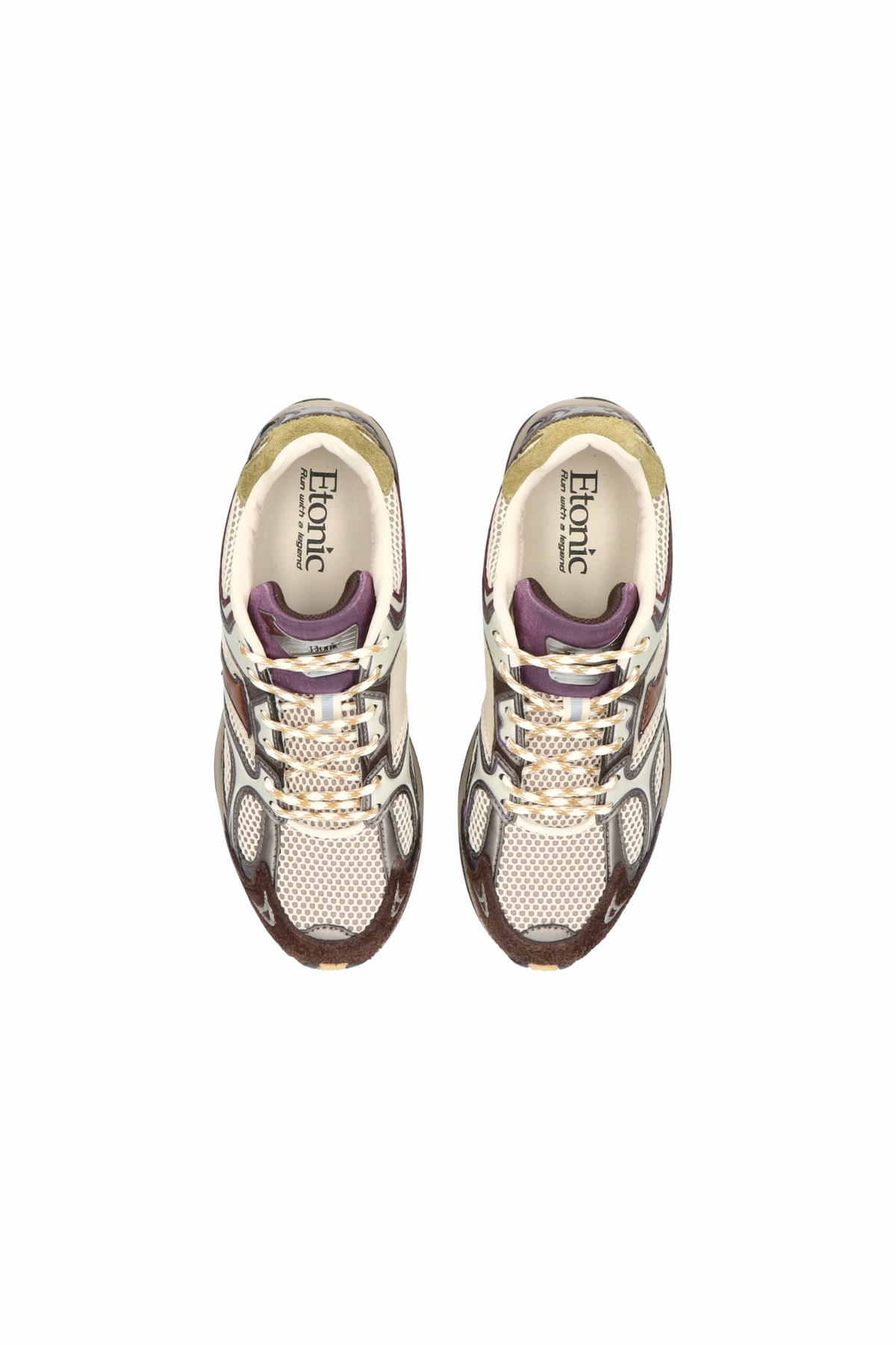 BASKET ELITE LOW EN SOIE POUR FEMME - OR ANCIEN