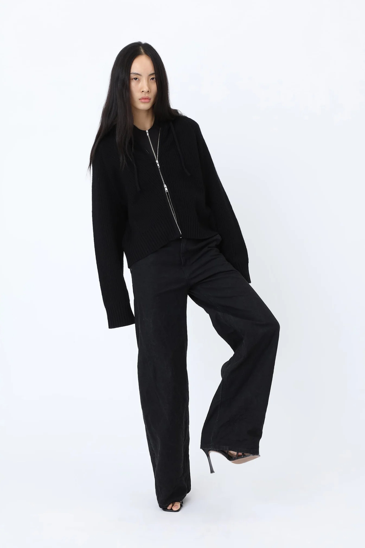 SELMA DENIM PANTS - XENON BLACK